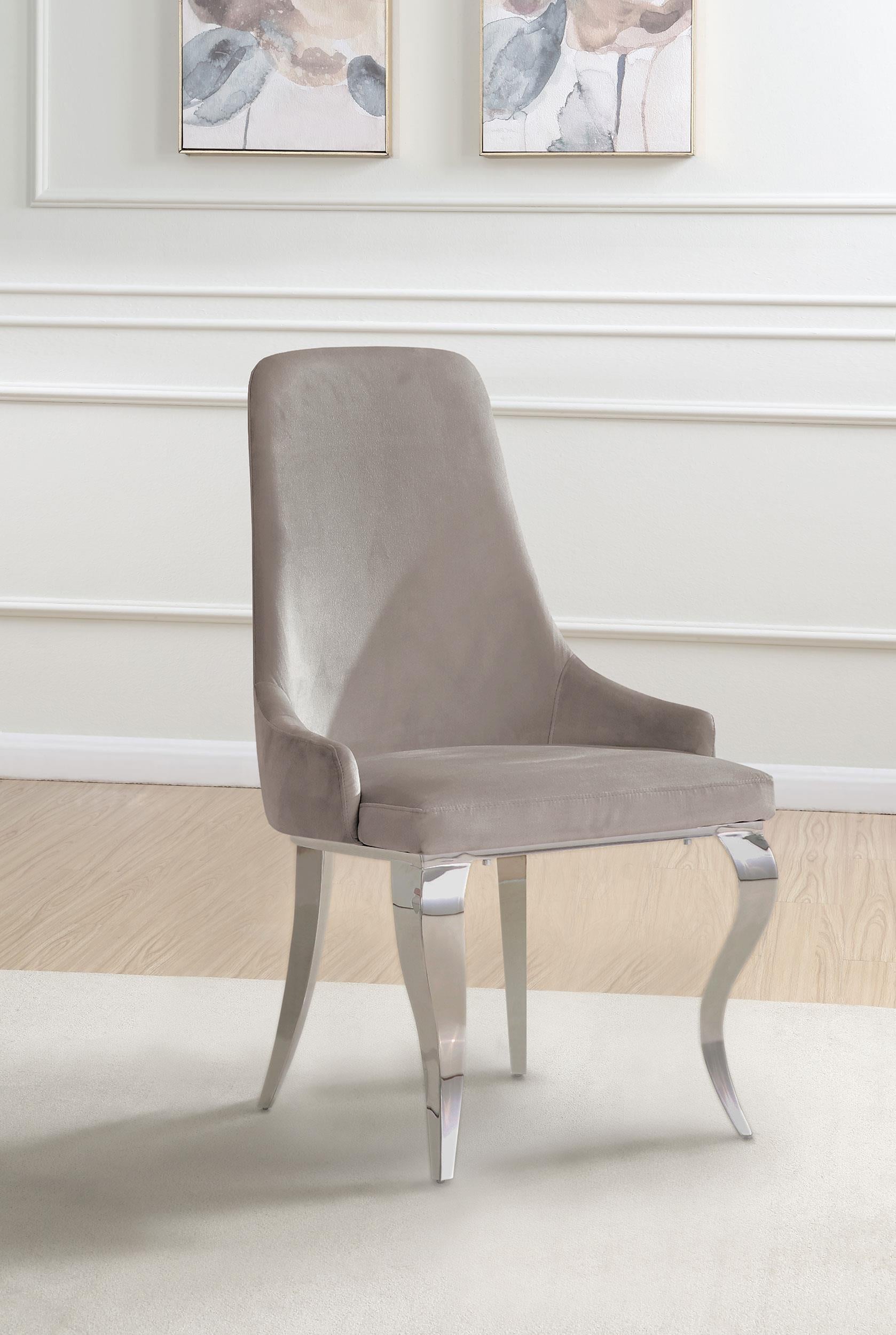 Antoine Upholstered Demi Arm Dining Side Chairs (Set of 2)