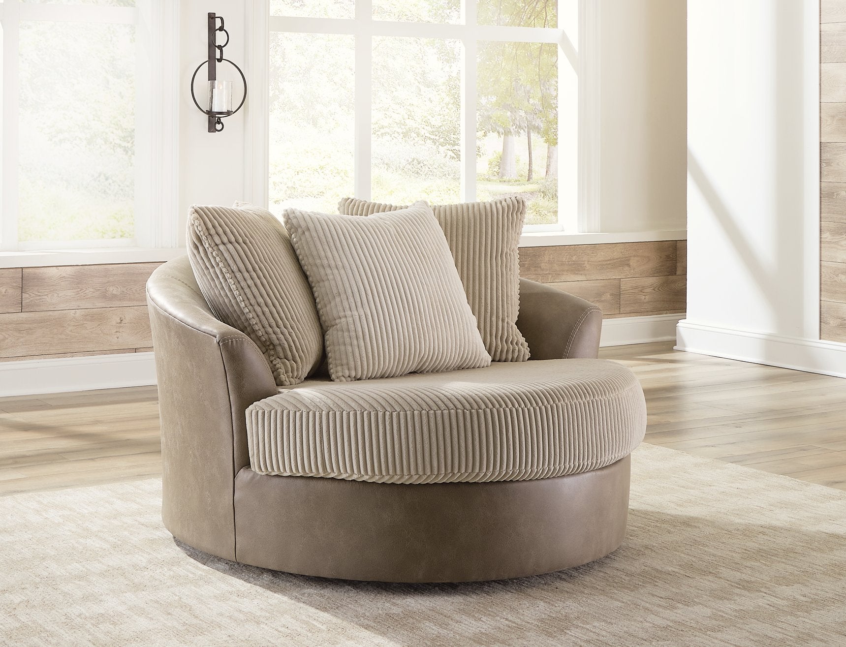 Keskin Oversized Swivel Accent Chair