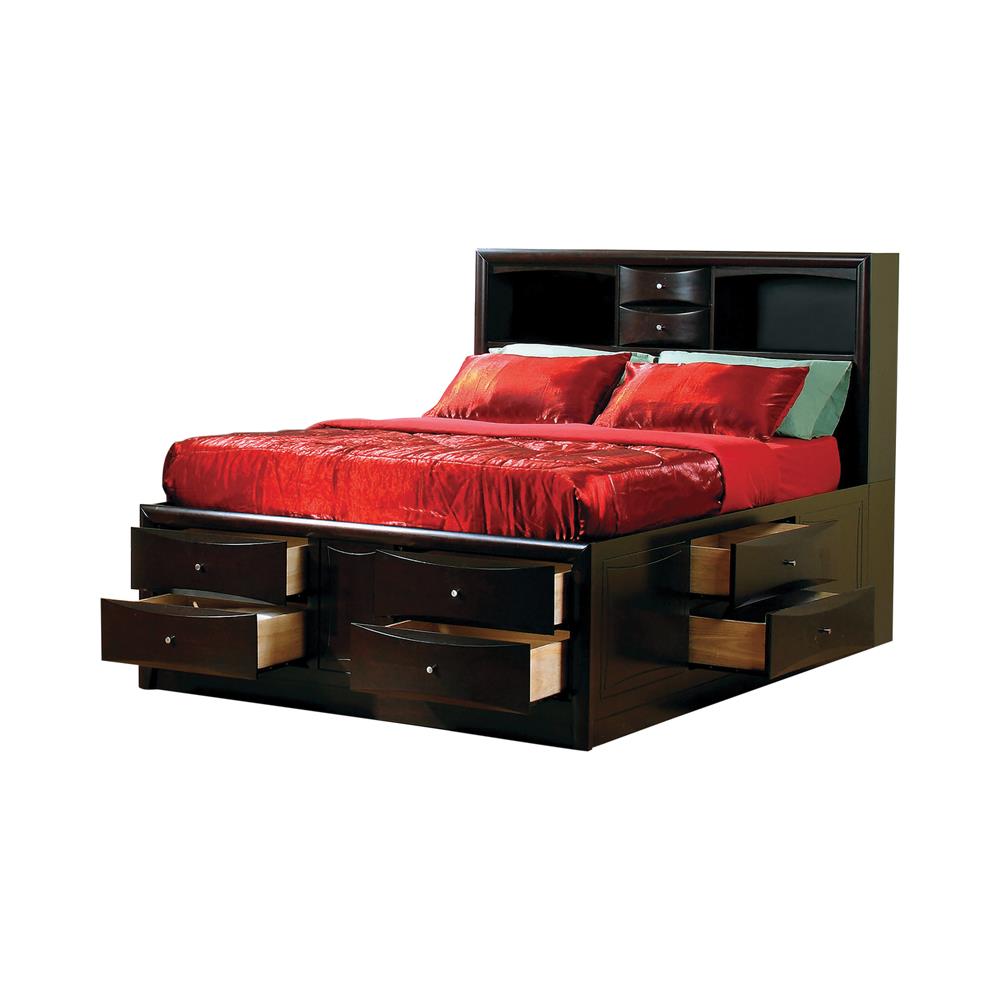 Phoenix 10-drawer California King Bed Deep Cappuccino image