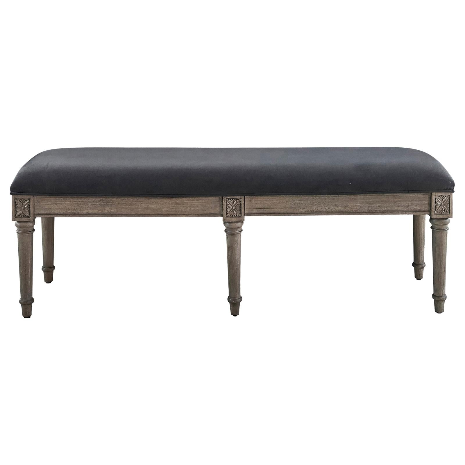 Alderwood Upholstered Bench French Grey image