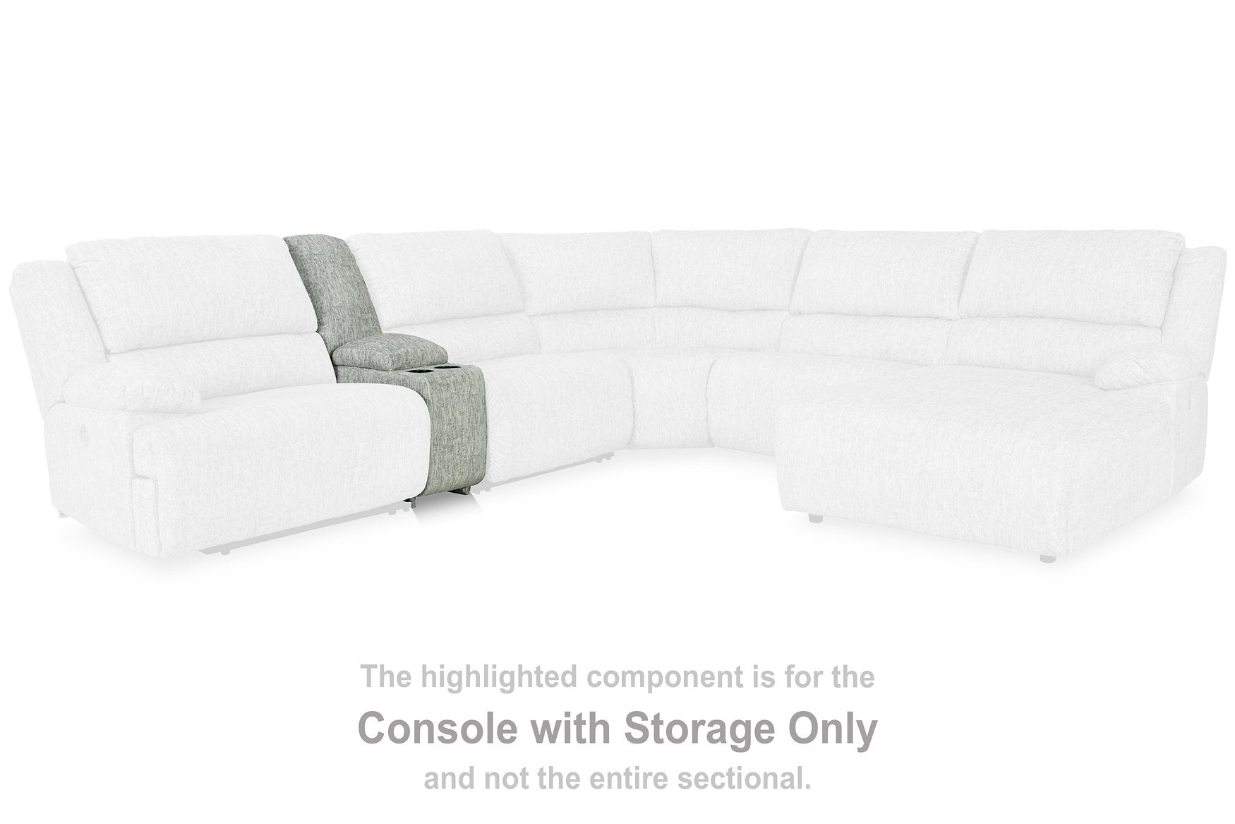 McClelland Reclining Sectional Loveseat with Console