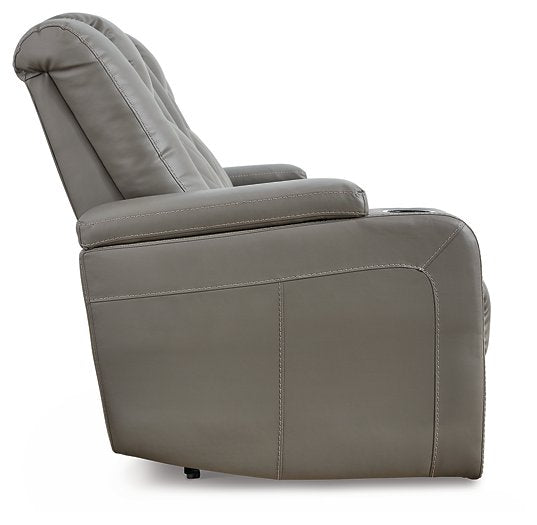 Mancin Reclining Sofa with Drop Down Table