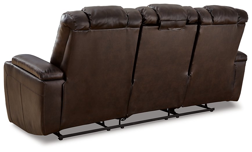 Mancin Reclining Sofa with Drop Down Table