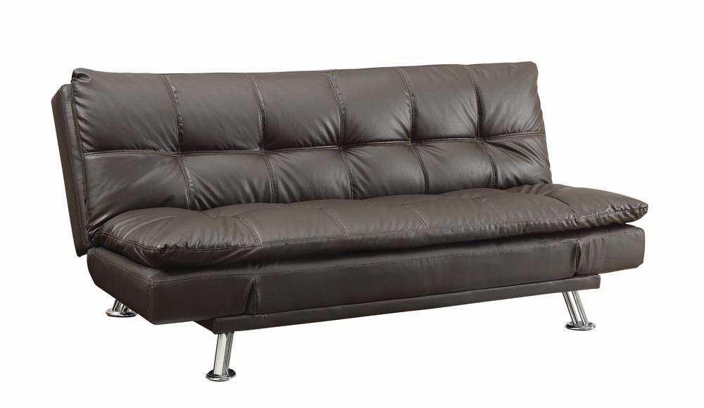 Dilleston Tufted Back Upholstered Sofa Bed Brown image