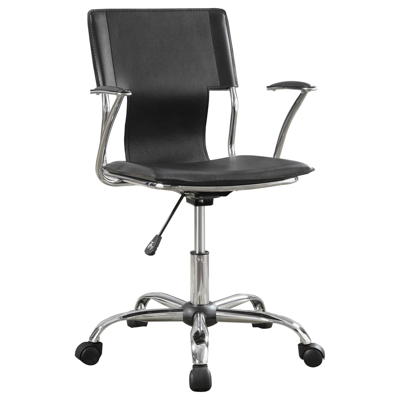 Himari Adjustable Height Office Chair Black and Chrome image