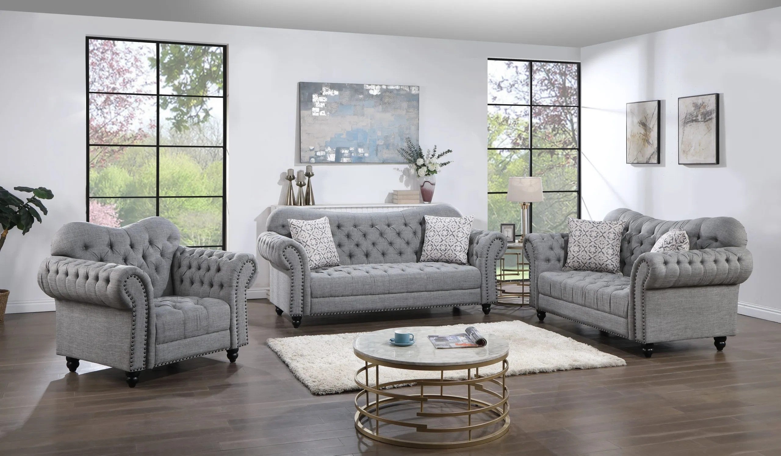 9144 Sofa and Loveseat