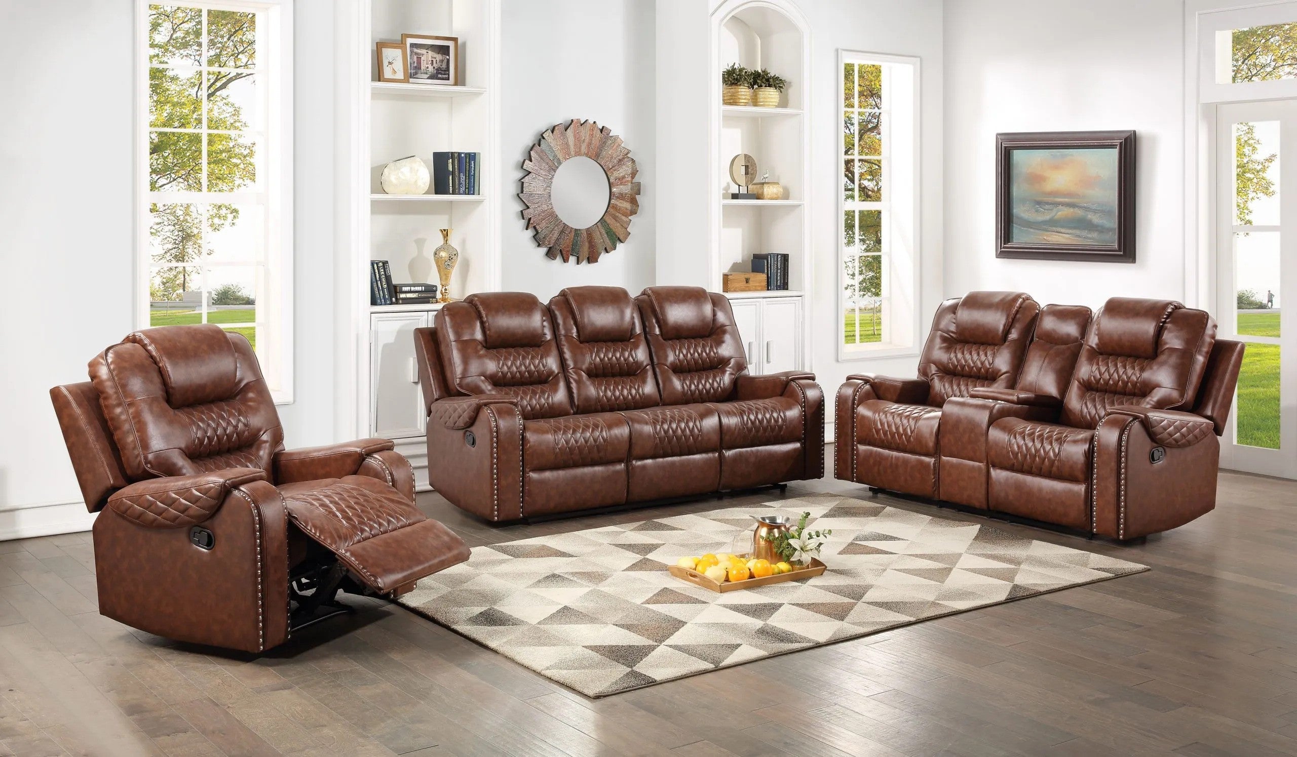 9502 Sofa and Loveseat