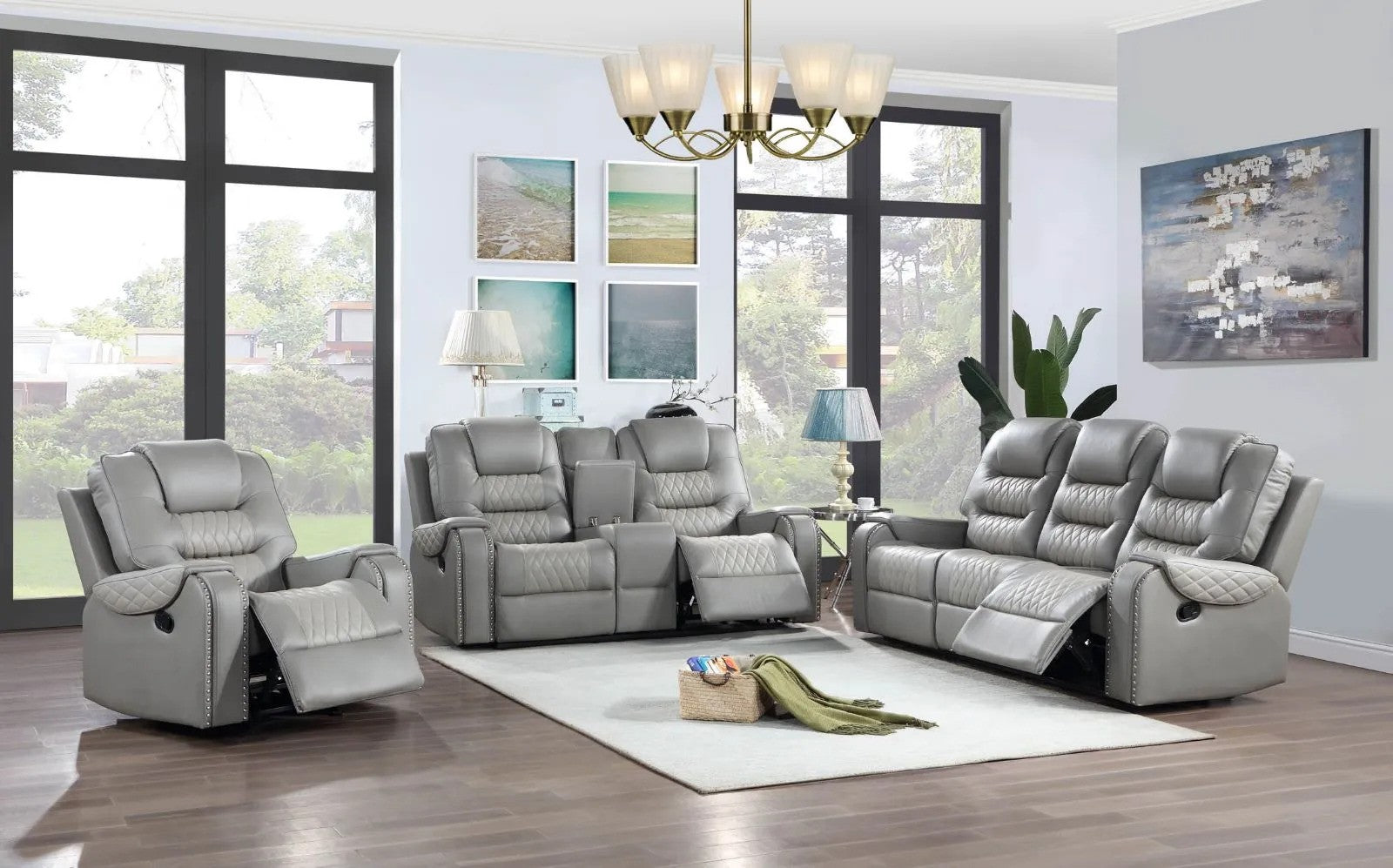 9507 Sofa and Loveseat