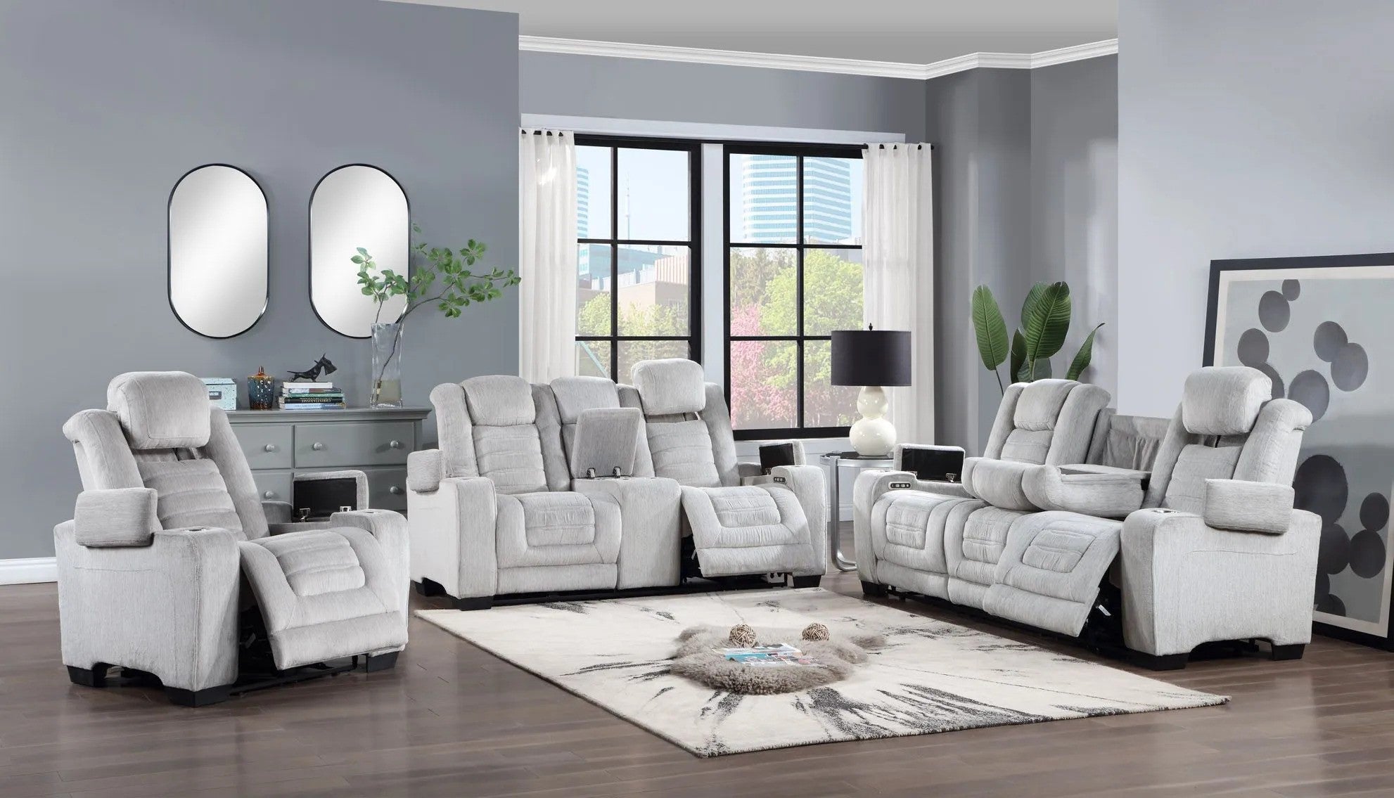 9551 Sofa and Loveseat