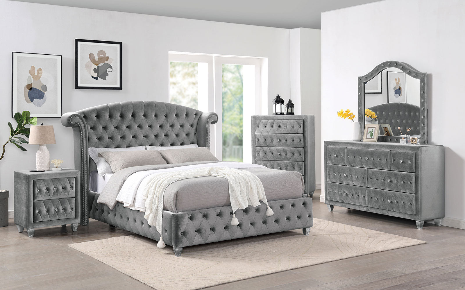 ZOHAR 4 Pc. Queen Bedroom Set