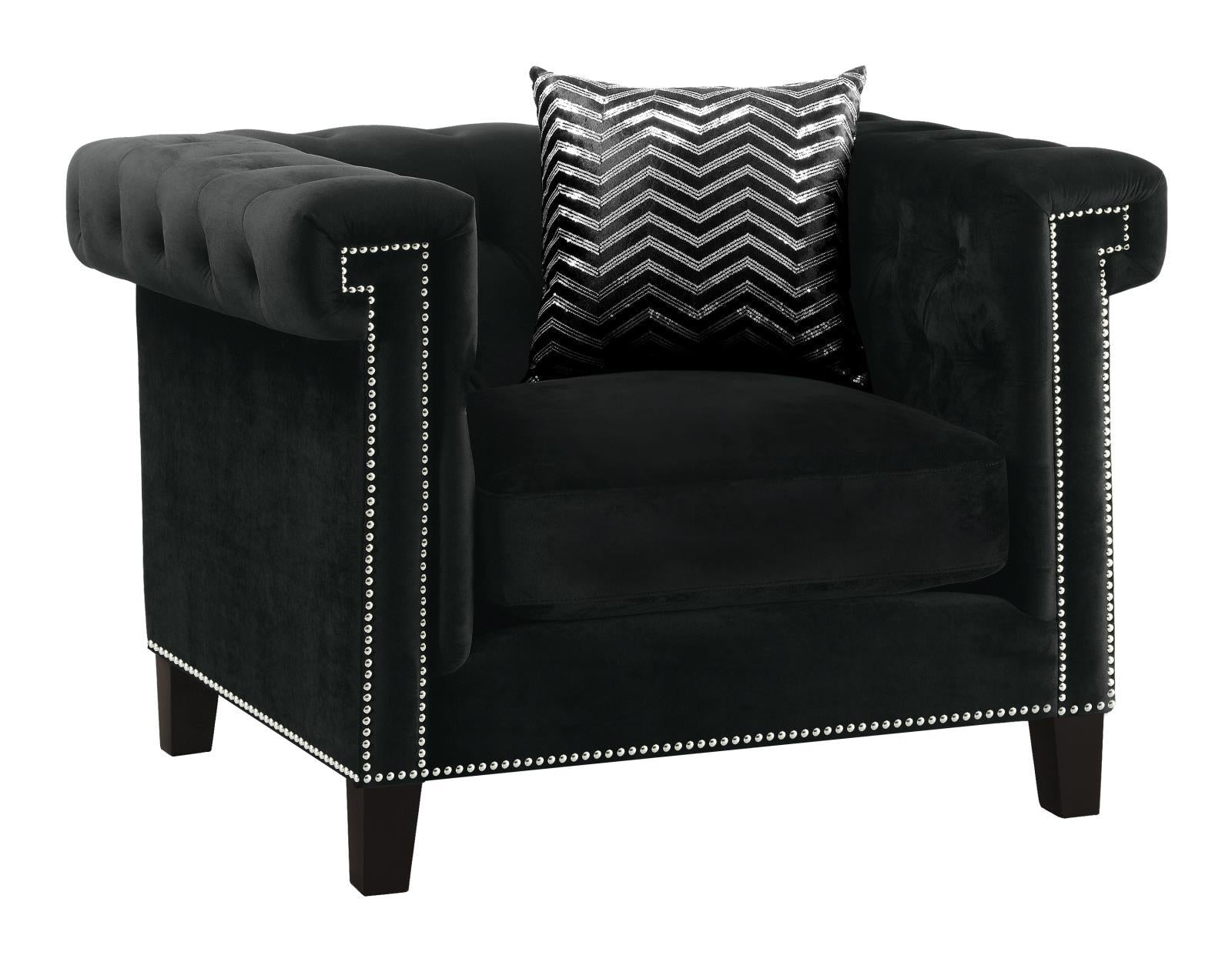 Reventlow Tufted Chair Black