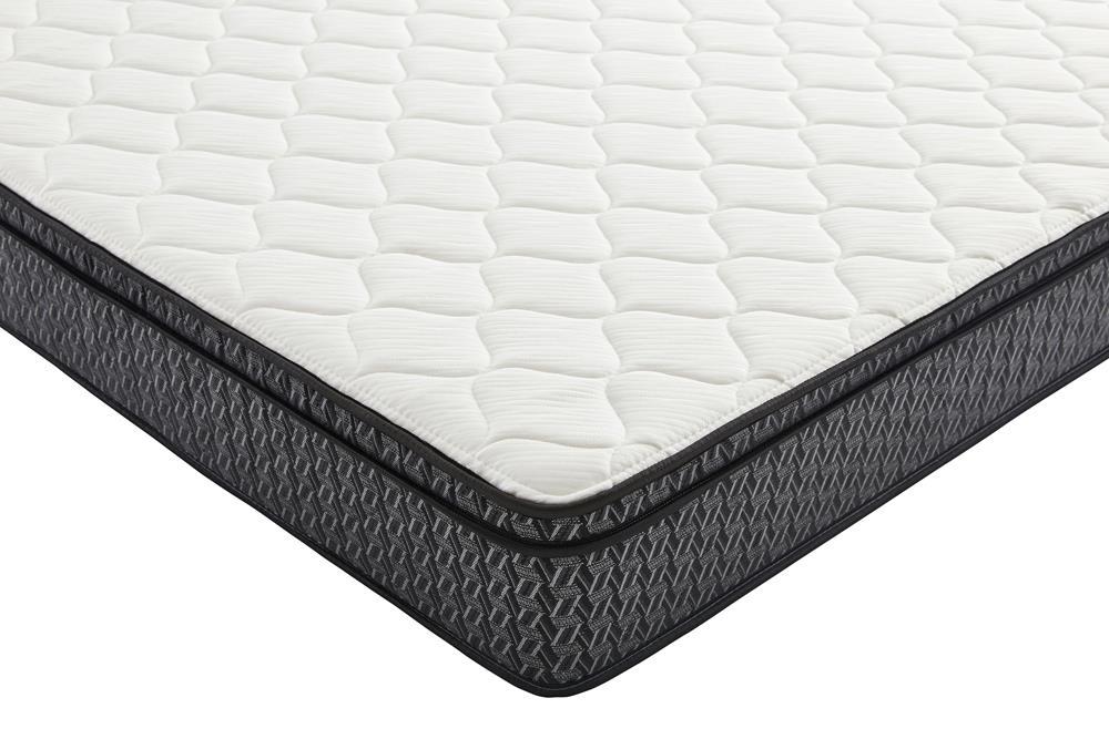 Evie 9.25" Full Mattress White and Black