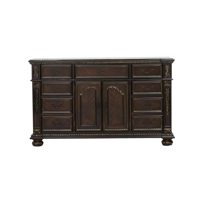 Homelegance Catalonia 9 Drawer Dresser in Cherry 1824-5 image