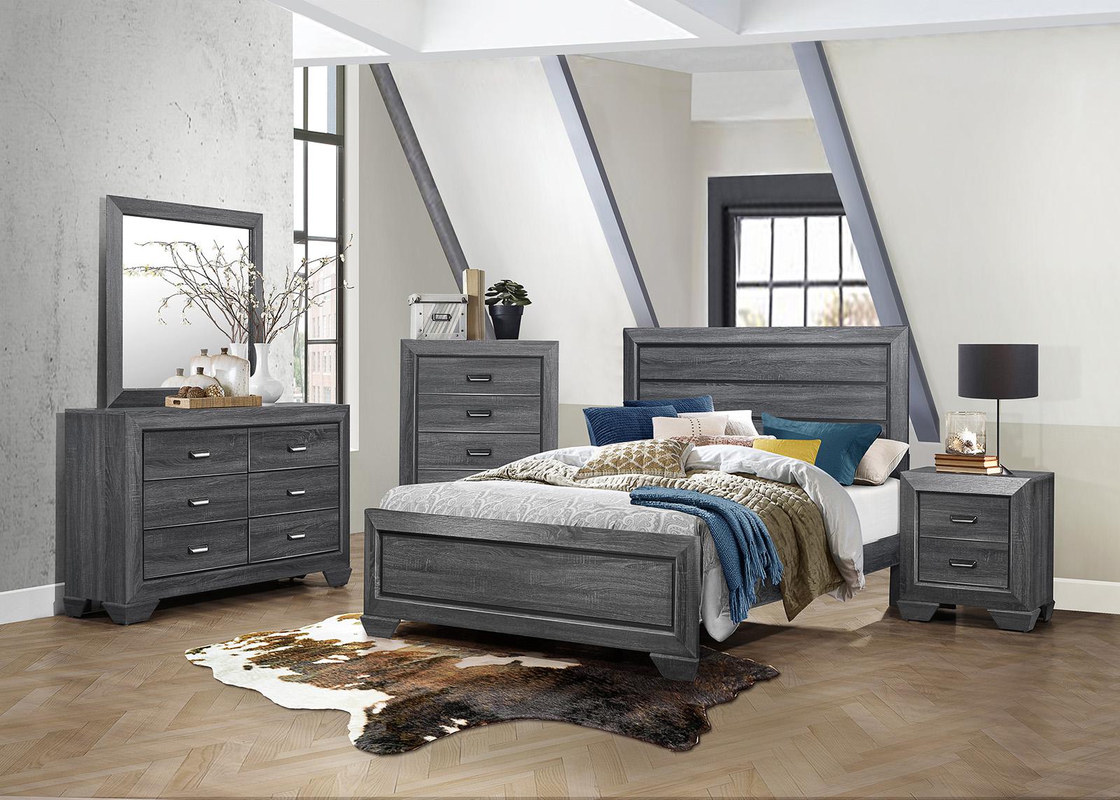 Homelegance Beechnut 5 Drawer Chest in Gray 1904GY-9