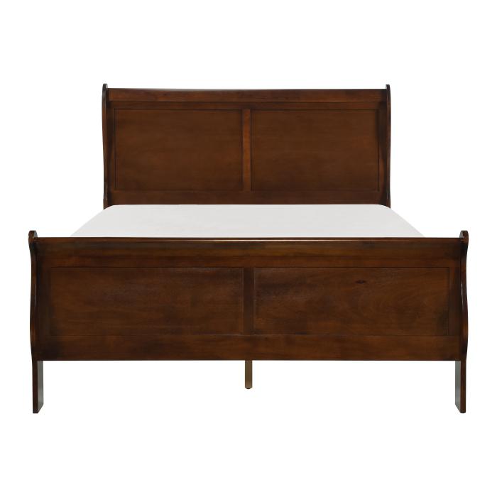 Homelegance Mayville Full Sleigh Bed in Brown Cherry image