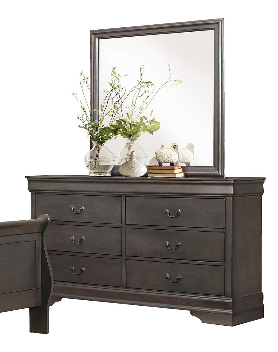 Homelegance Mayville 6 Drawer Dresser in Gray 2147SG-5