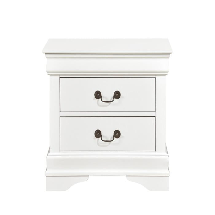 Homelegance Mayville 2 Drawer Nightstand in White 2147W-4 image