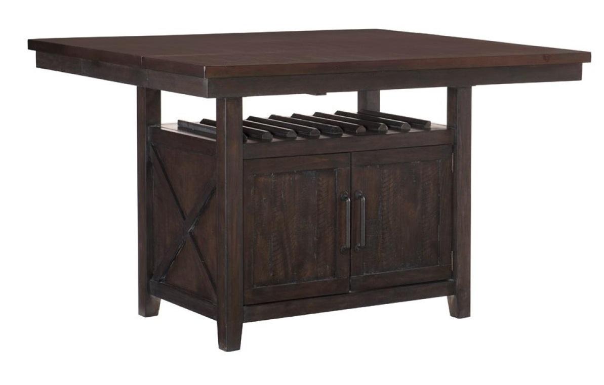 Homelegance Oxton Counter Height Table in Dark Cherry 5655-36*