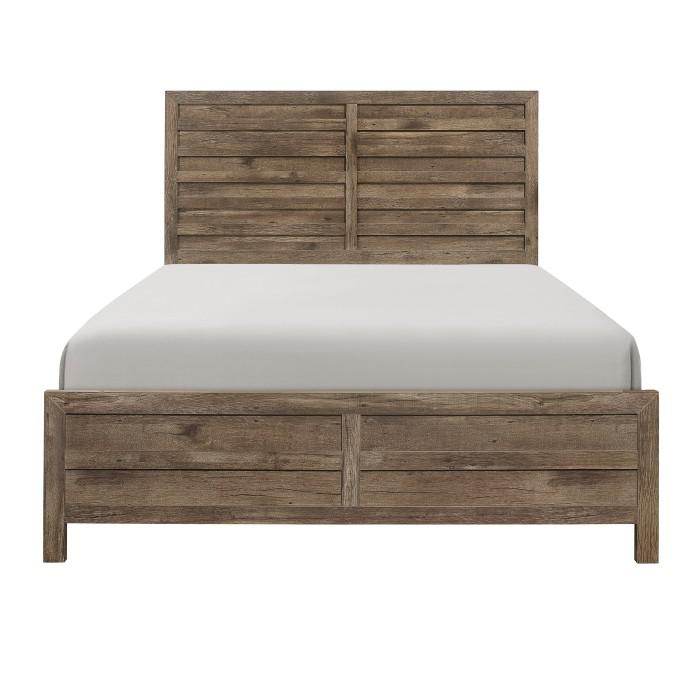 Homelegance Furniture Mandan Full Panel Bed in Weathered Pine 1910F-1* image