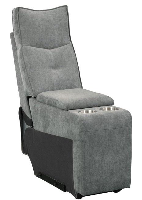 Homelegance Furniture Tesoro Power Double Reclining Loveseat in Dark Gray