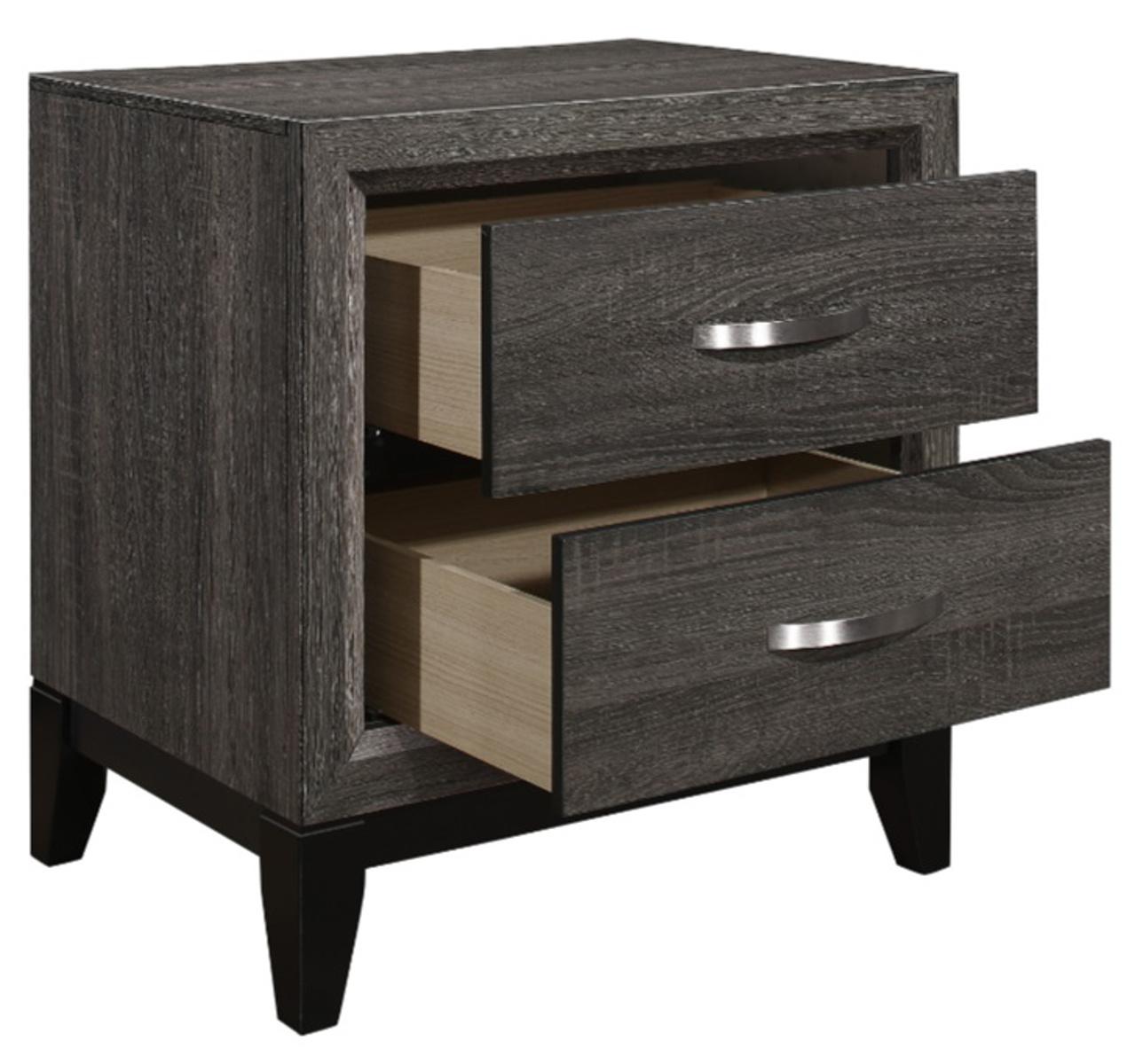 Homelegance Davi Nightstand in Gray 1645-4