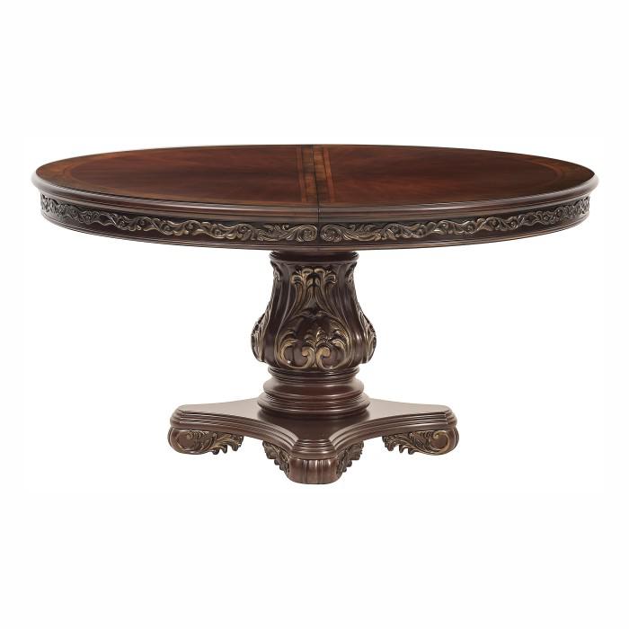 Homelegance Deryn Park Round Dining Table in Dark Cherry 2243-76* image