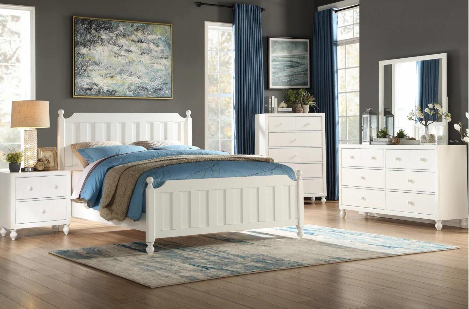 Homelegance Wellsummer 6 Drawer Dresser in White 1803W-5