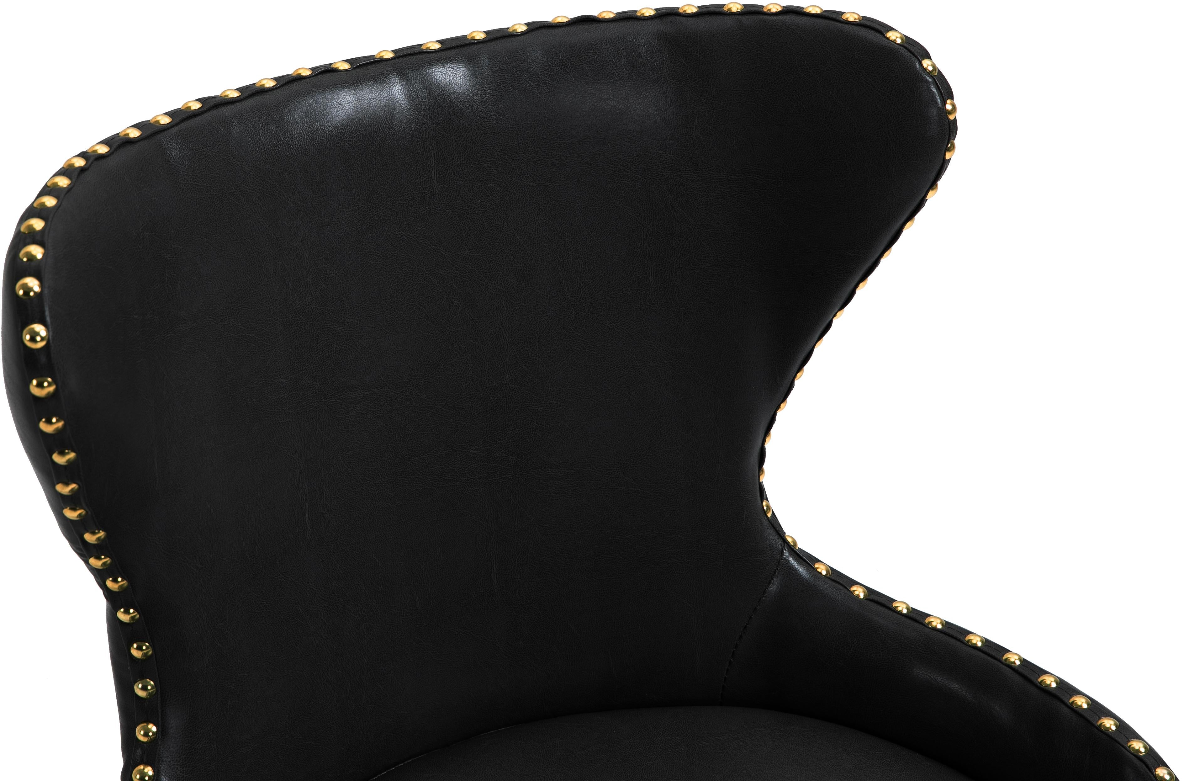 Hendrix Black Faux Leather Office Chair