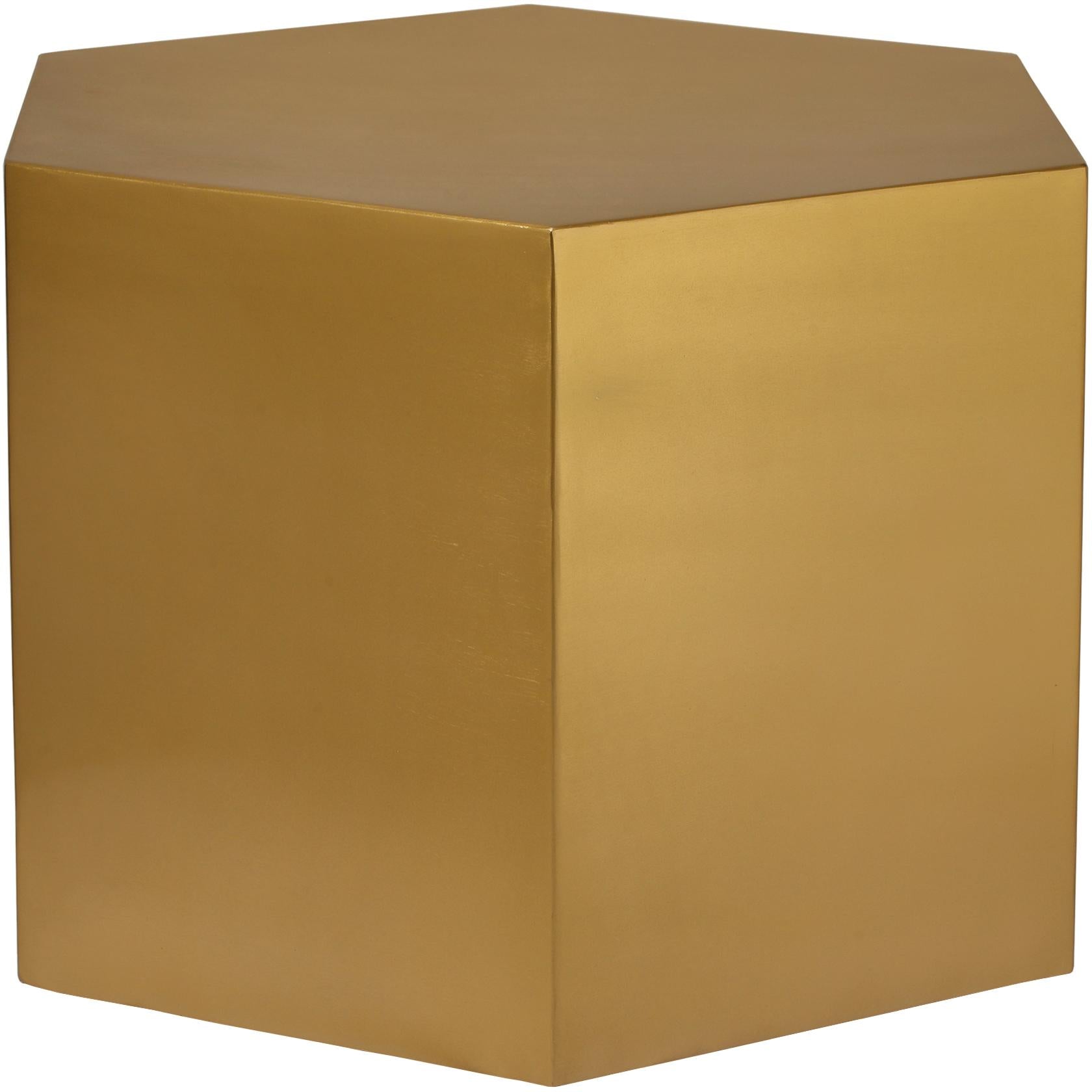 Hexagon Brushed Gold Coffee Table image