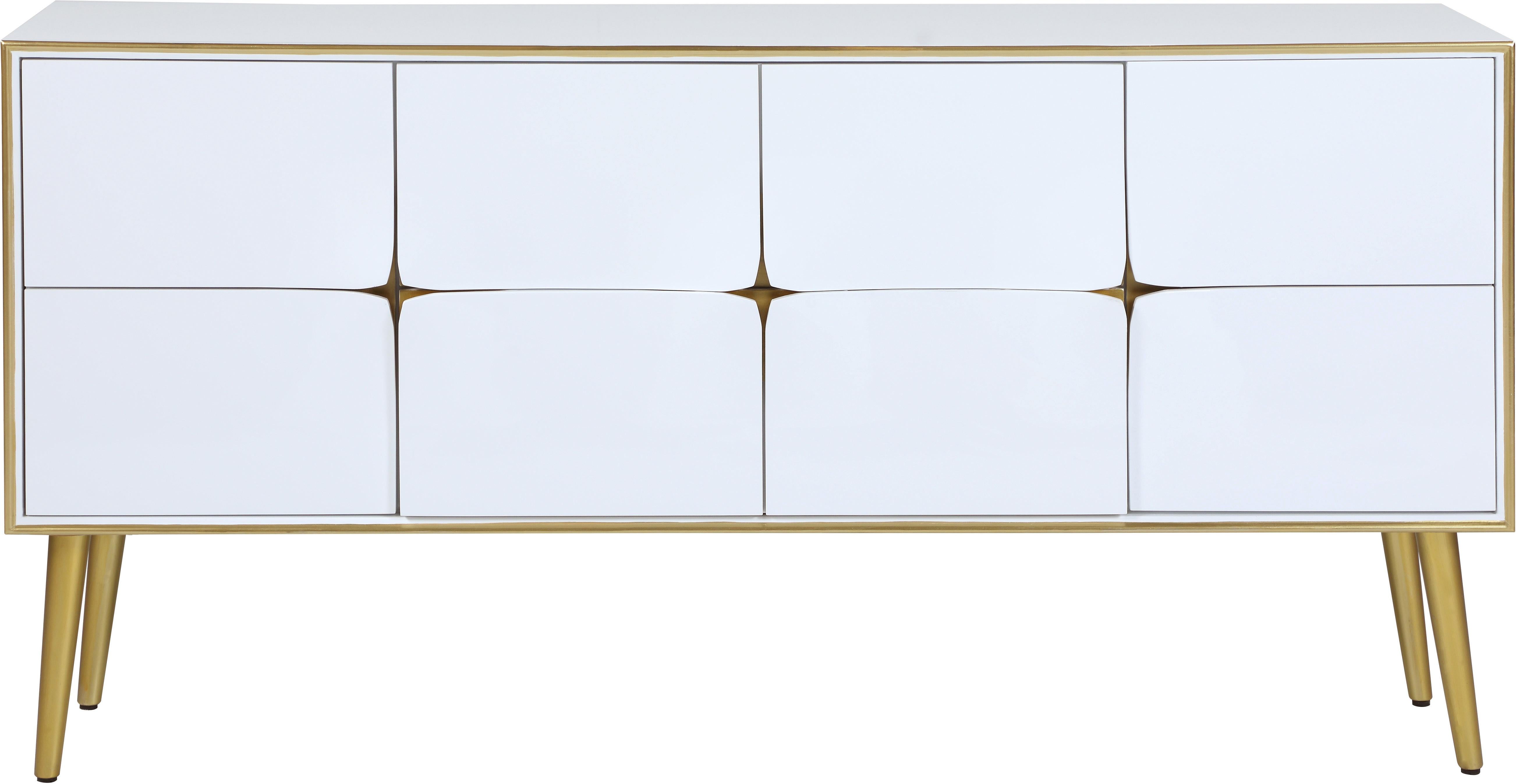 Pop White / Gold Sideboard/Buffet