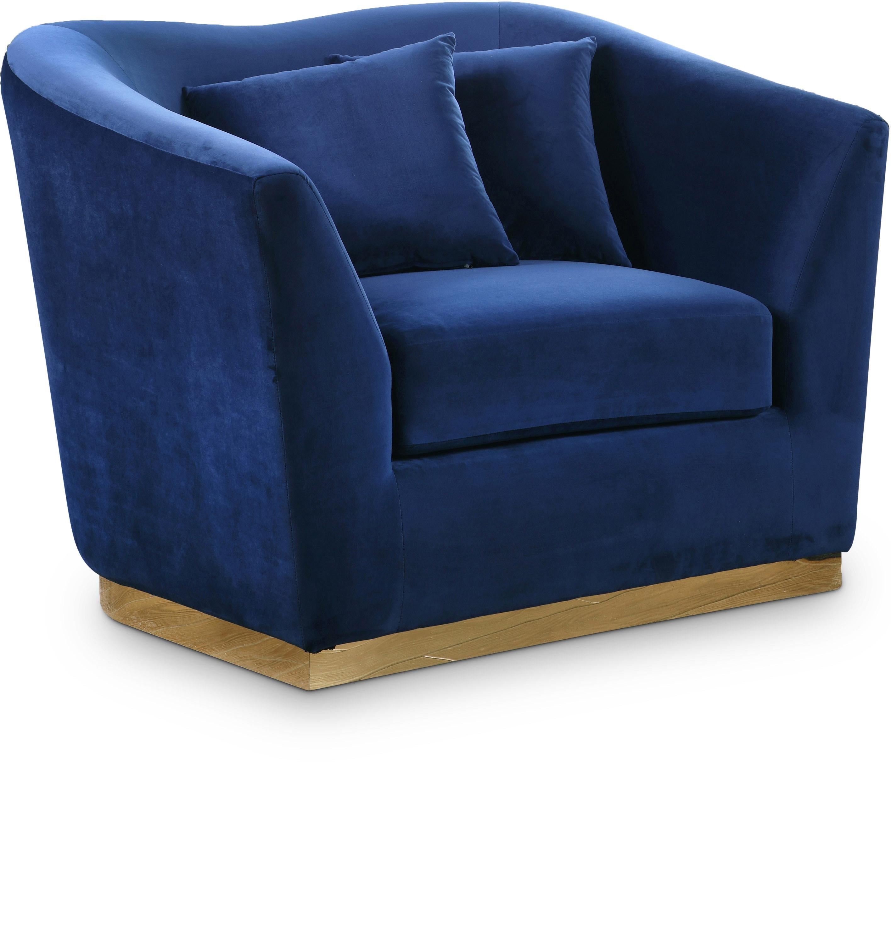 Arabella Navy Velvet Chair image