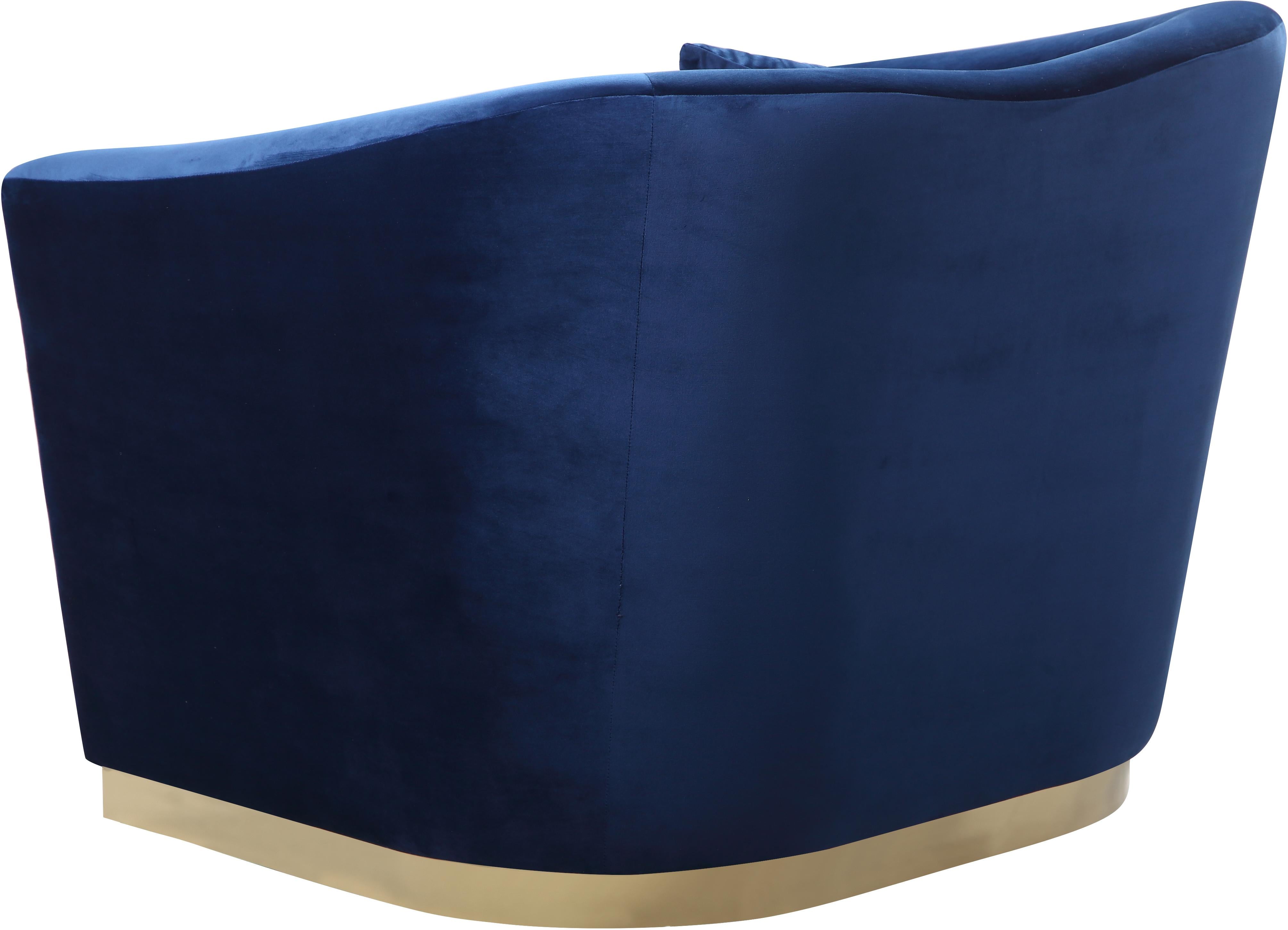 Arabella Navy Velvet Chair