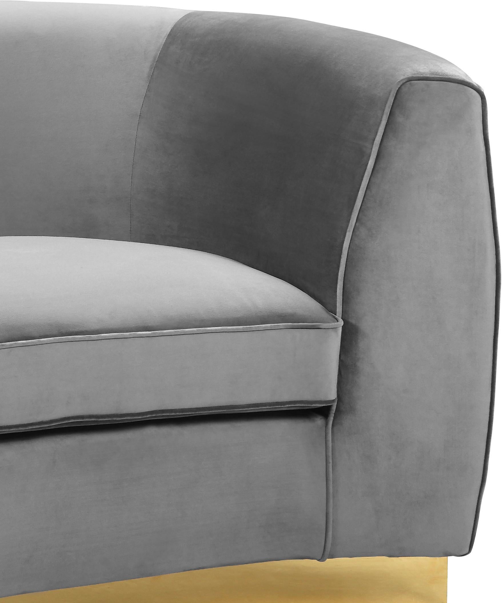 Julian Grey Velvet Chair