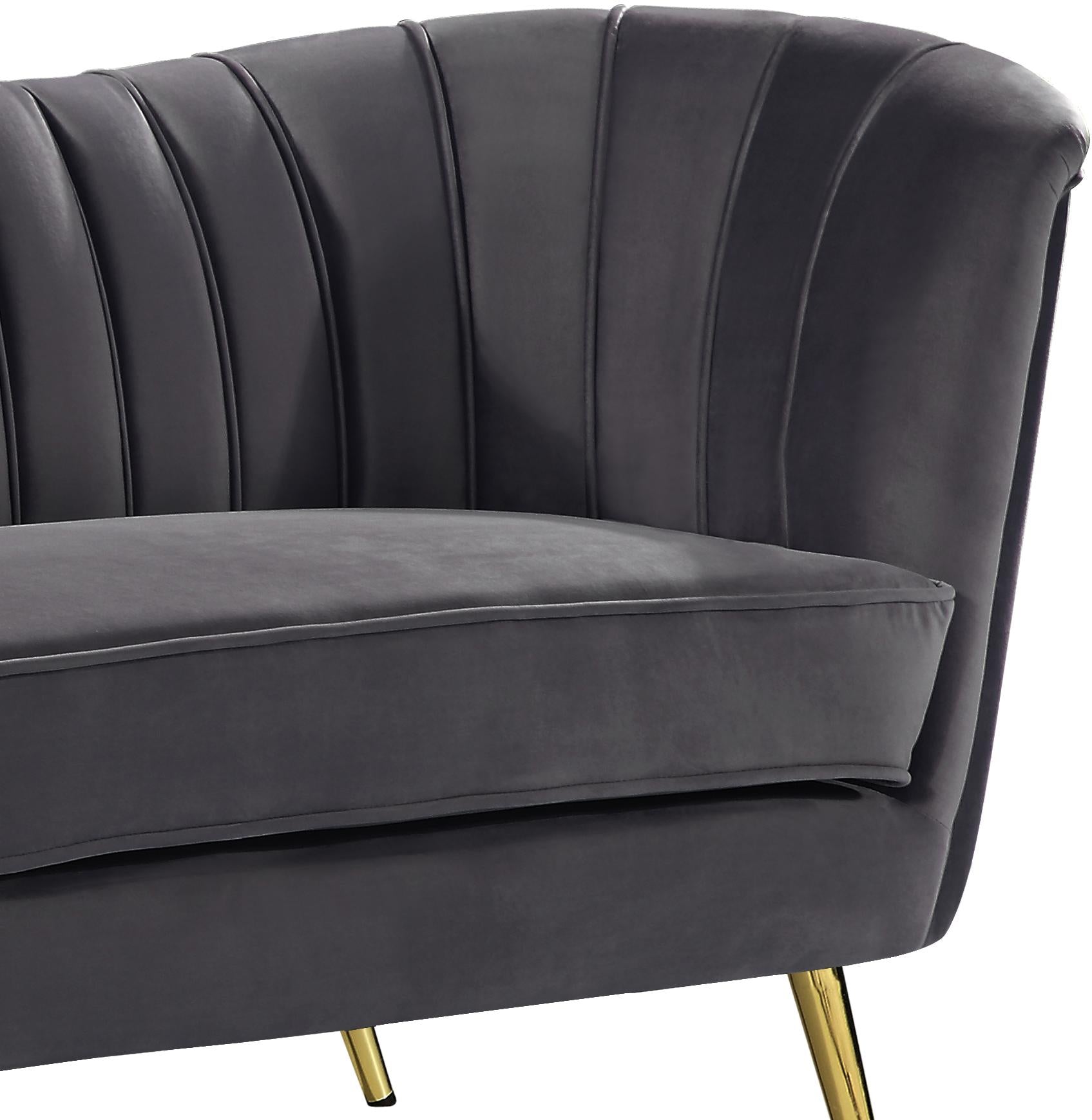 Margo Grey Velvet Chair