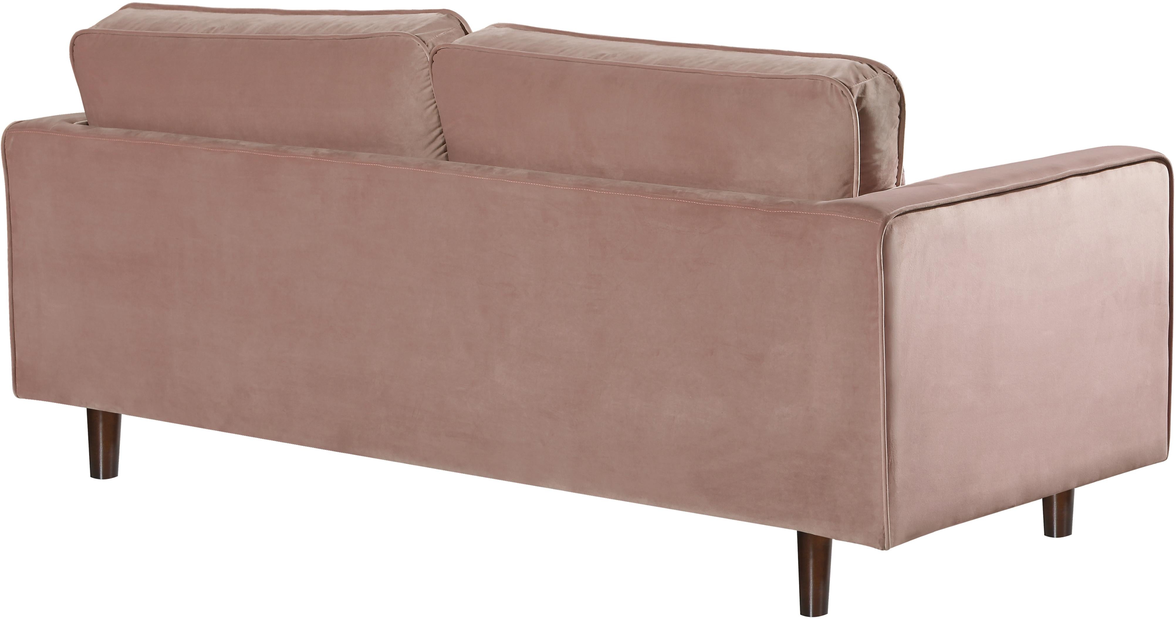 Emily Pink Velvet Loveseat