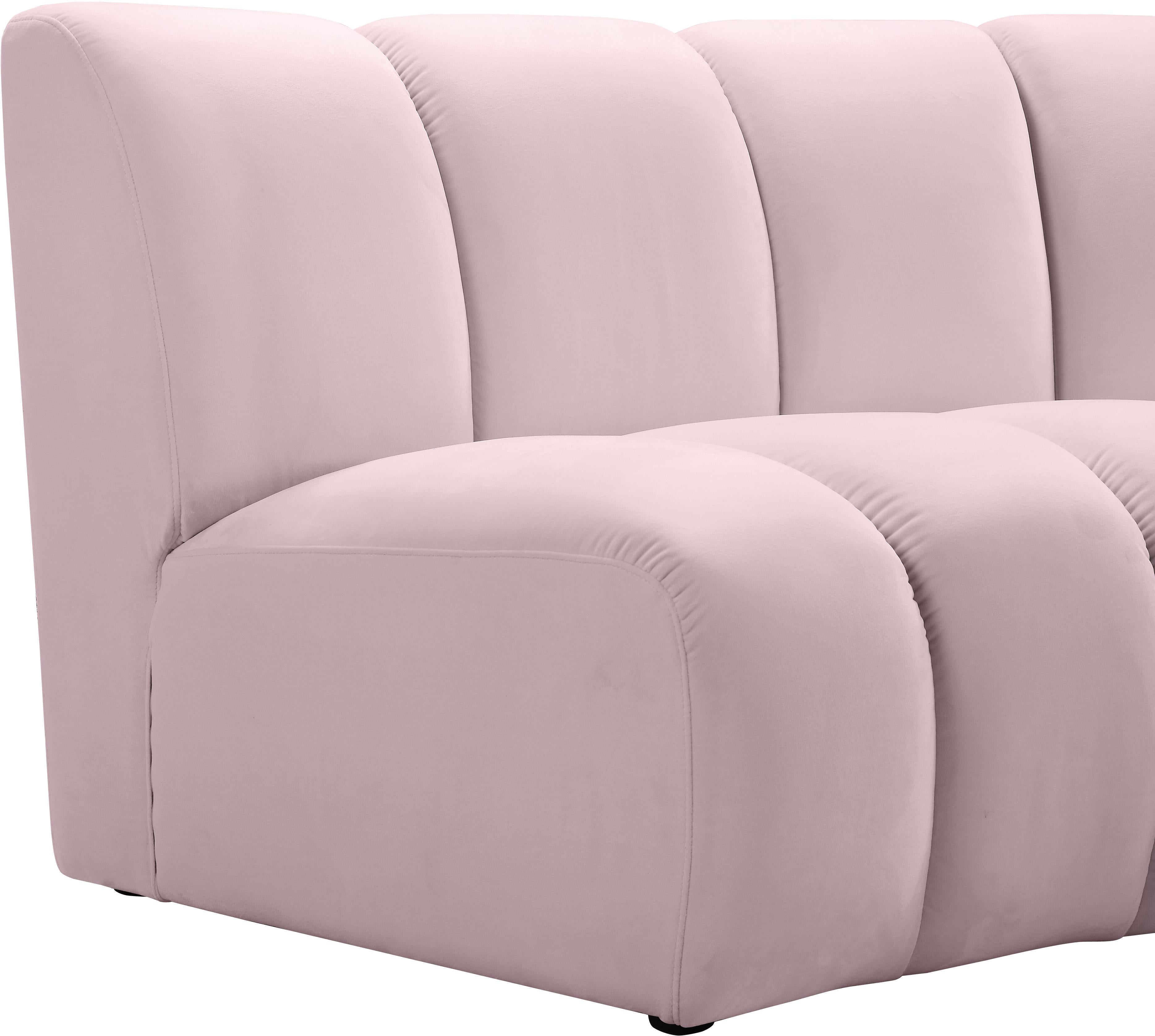 Infinity Pink Velvet 10pc. Modular Sectional