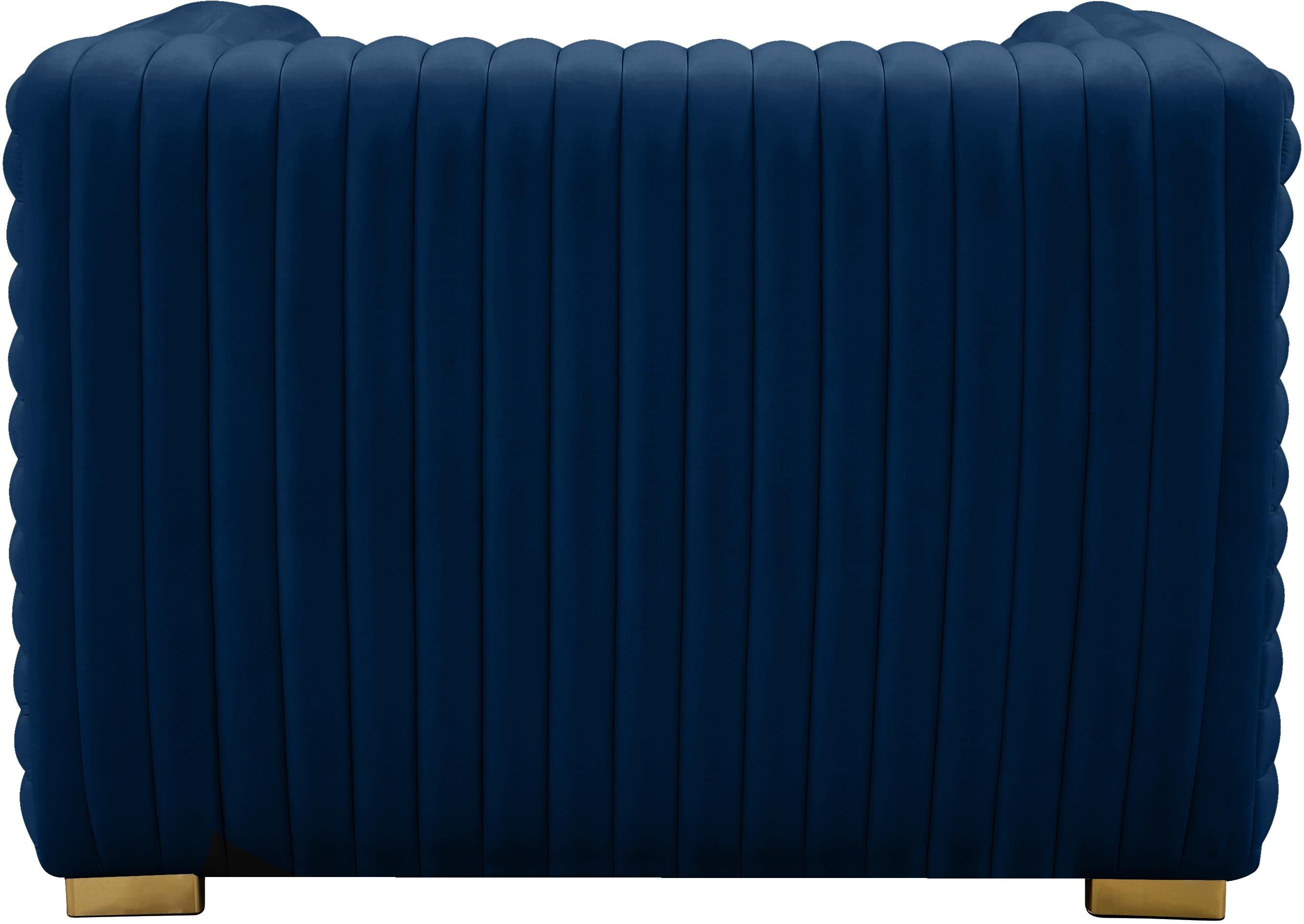 Ravish Navy Velvet Chair