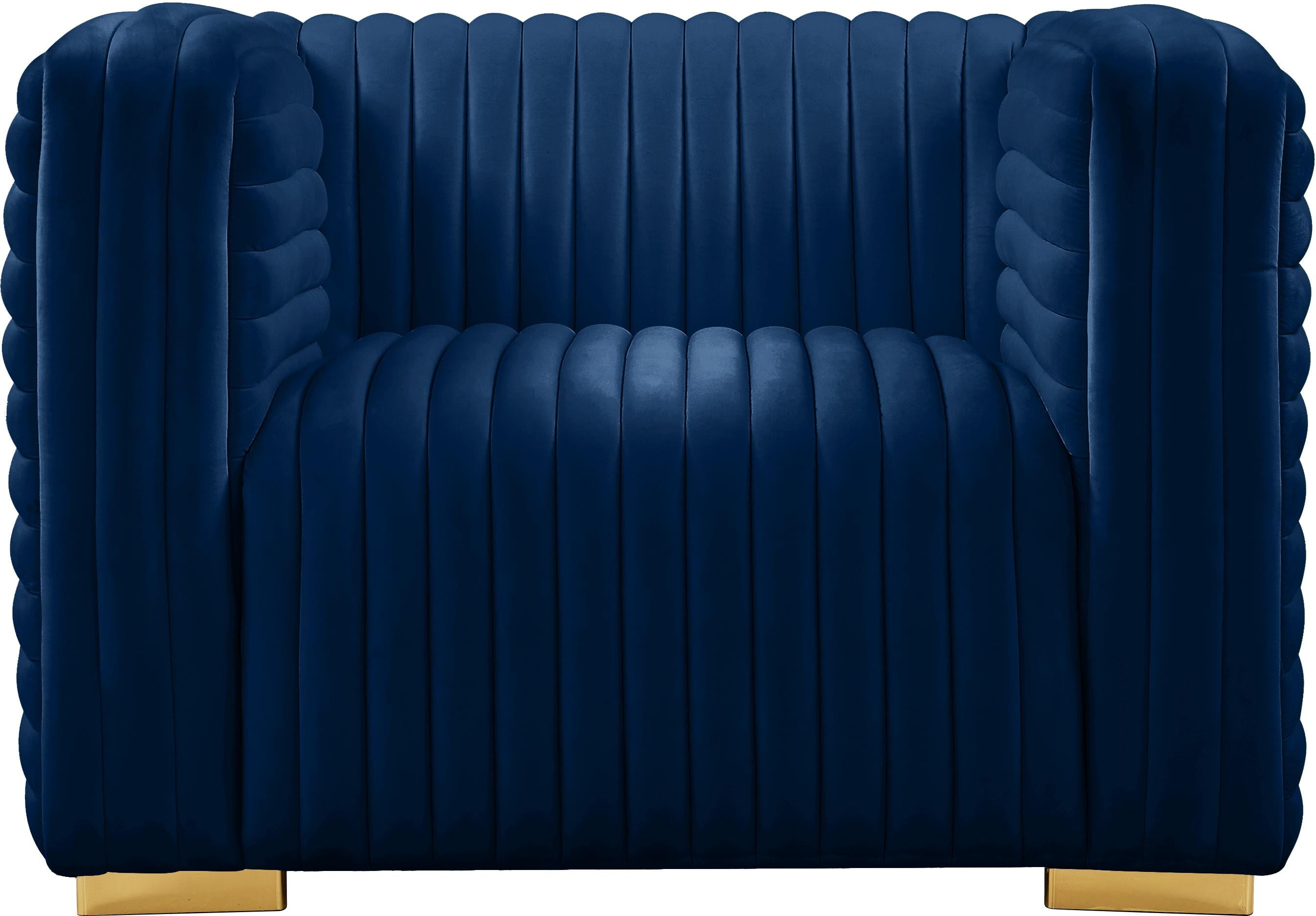 Ravish Navy Velvet Chair