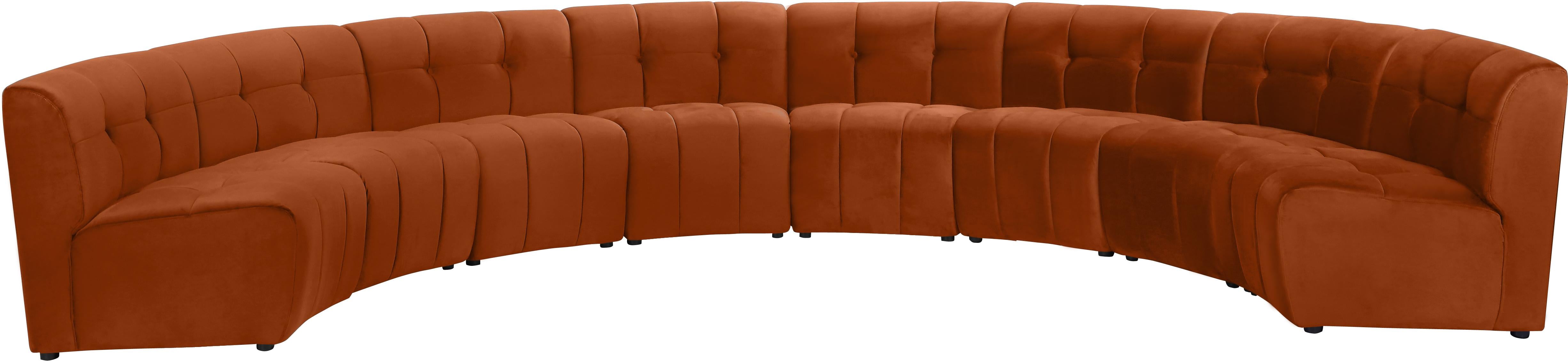 Limitless Cognac Velvet 8pc. Modular Sectional image