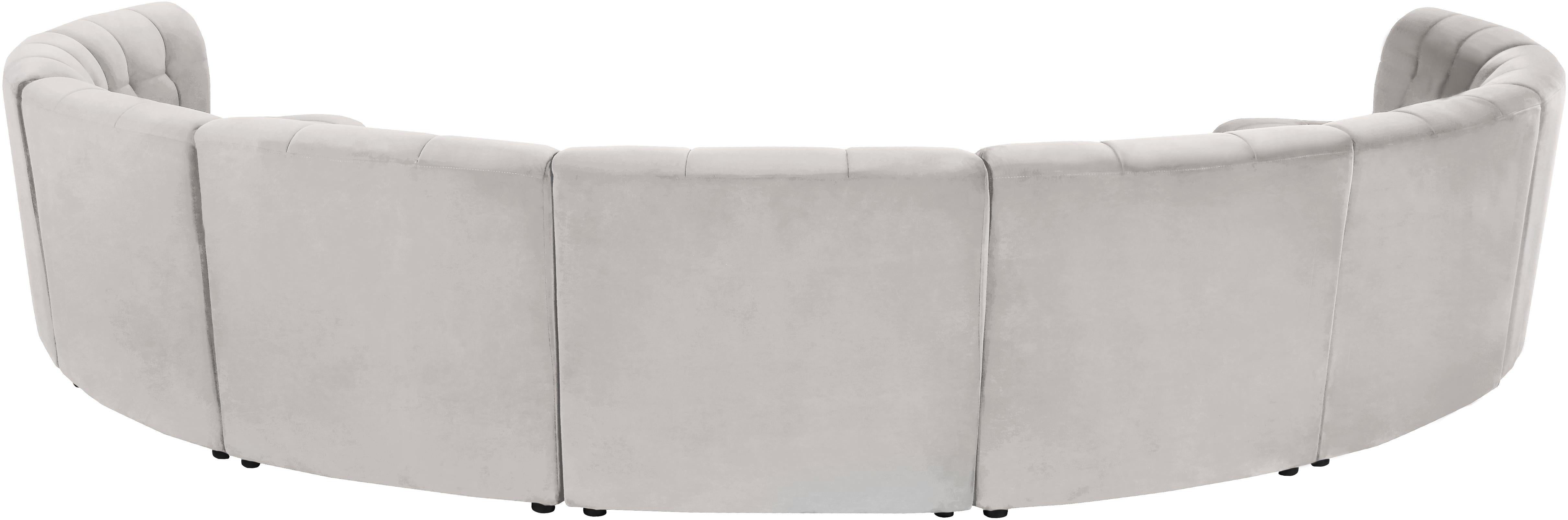 Limitless Cream Velvet 9pc. Modular Sectional