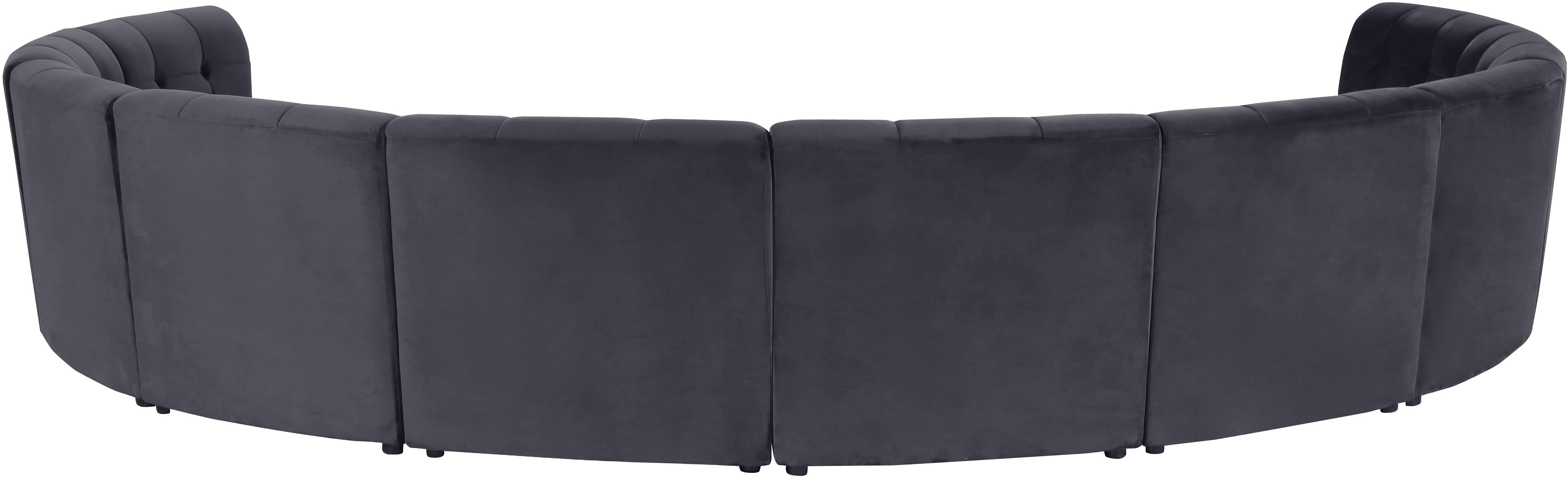 Limitless Grey Velvet 10pc. Modular Sectional