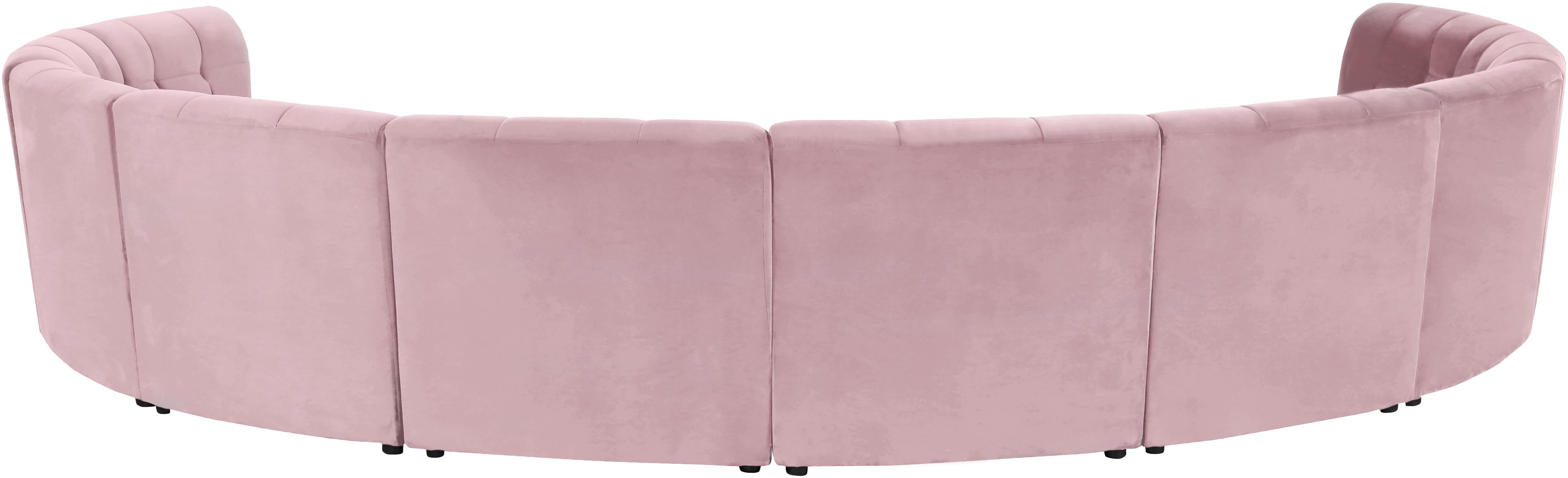 Limitless Pink Velvet 10pc. Modular Sectional