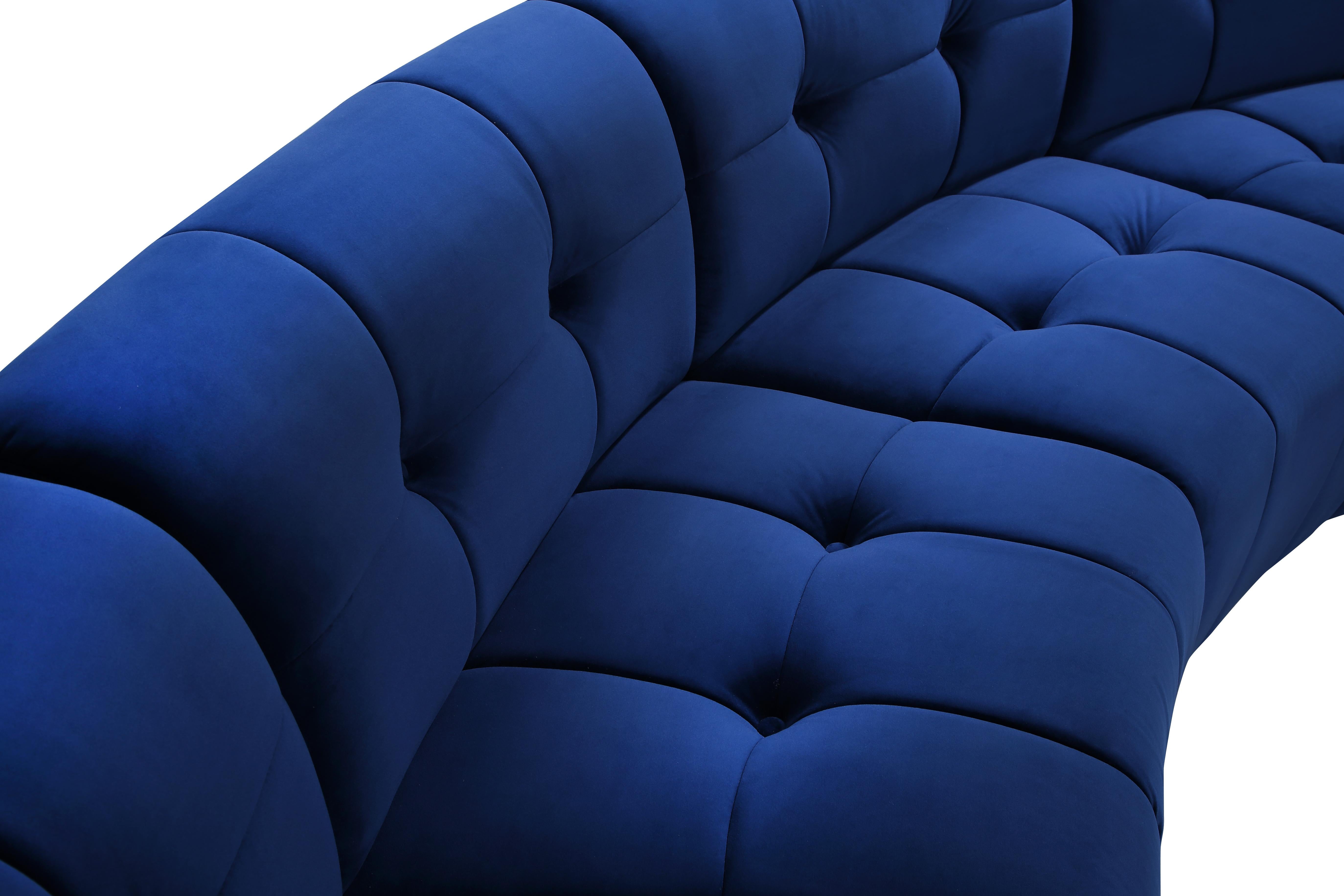 Limitless Navy Velvet 8pc. Modular Sectional