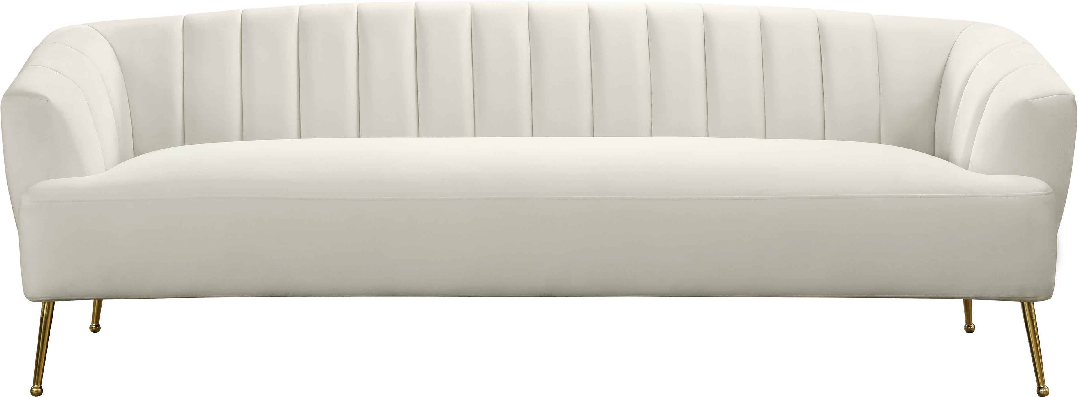 Tori Cream Velvet Sofa