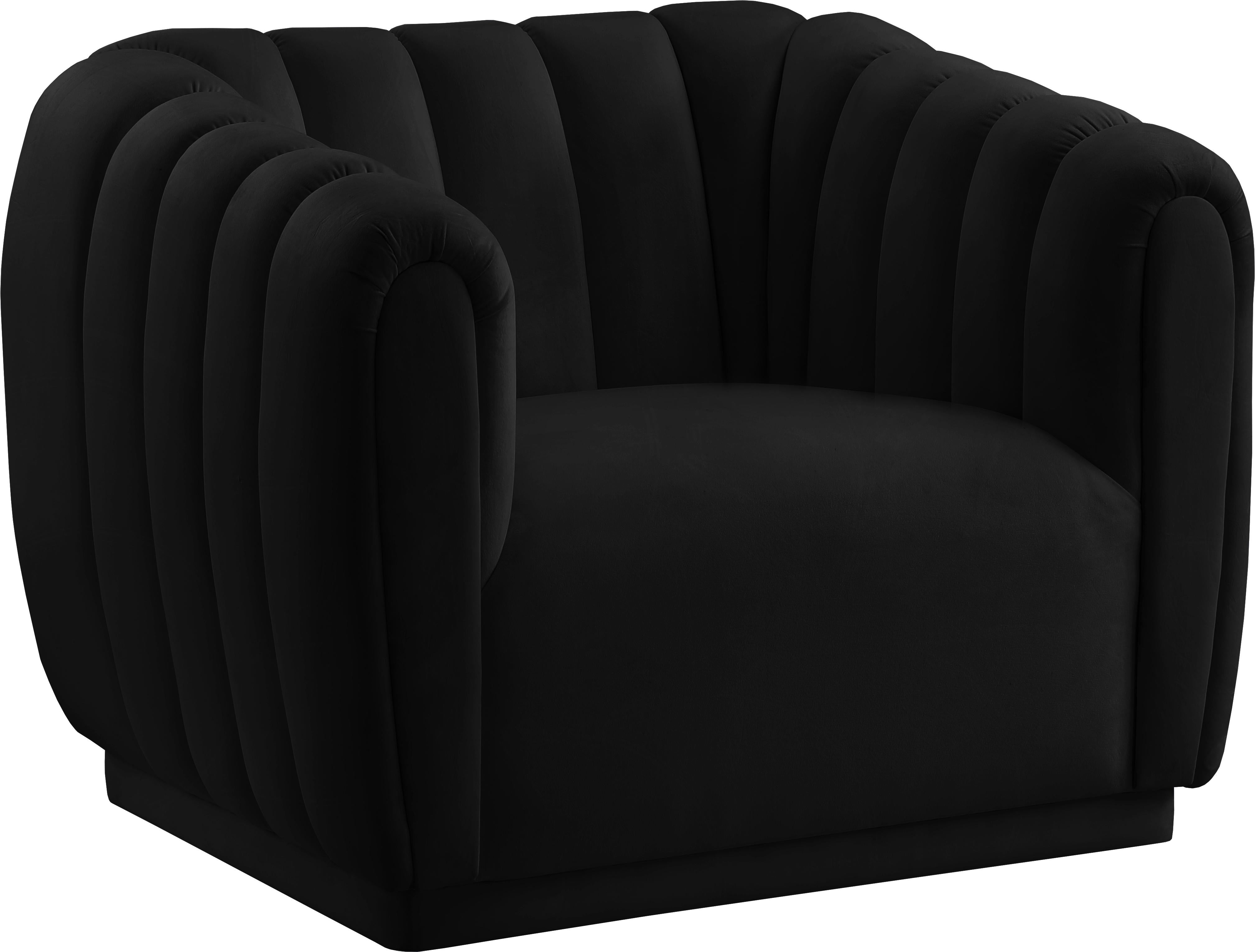 Dixie Black Velvet Chair image