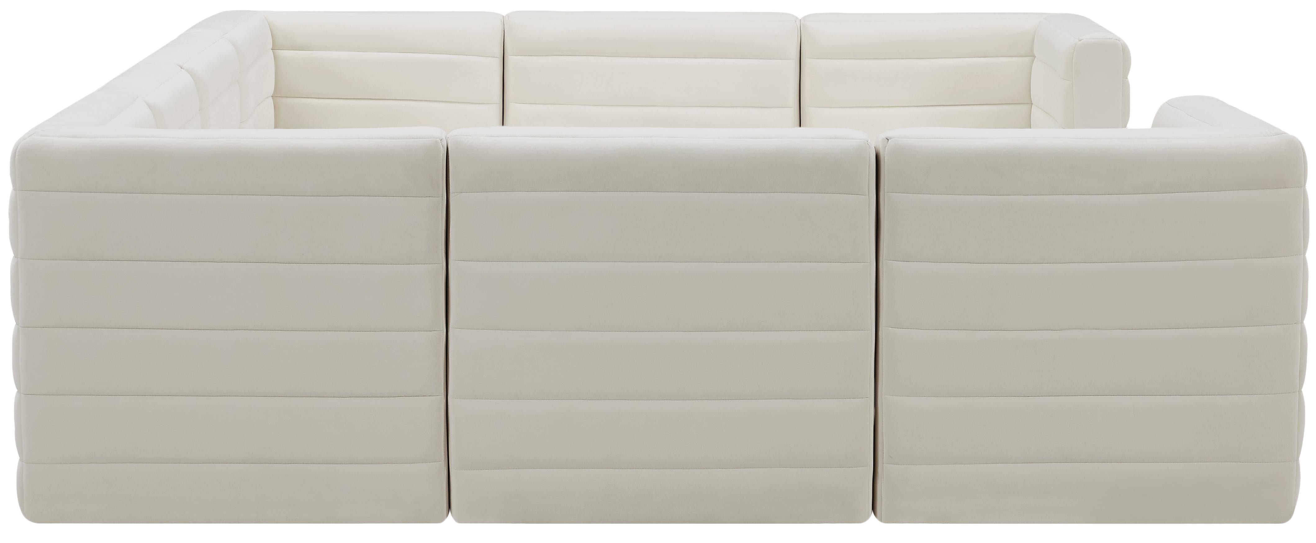 Quincy Cream Velvet Modular Sectional