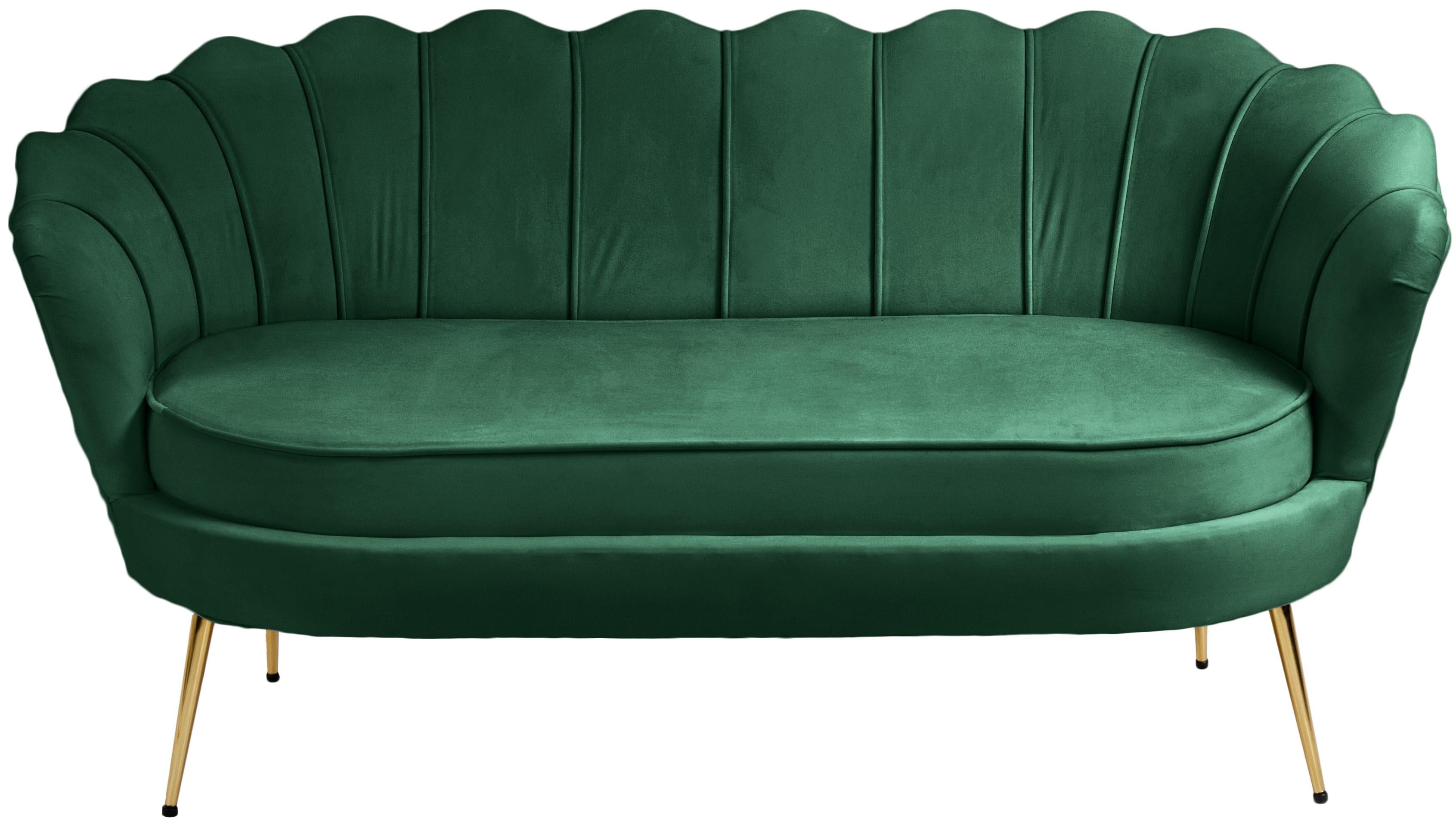 Gardenia Green Velvet Loveseat