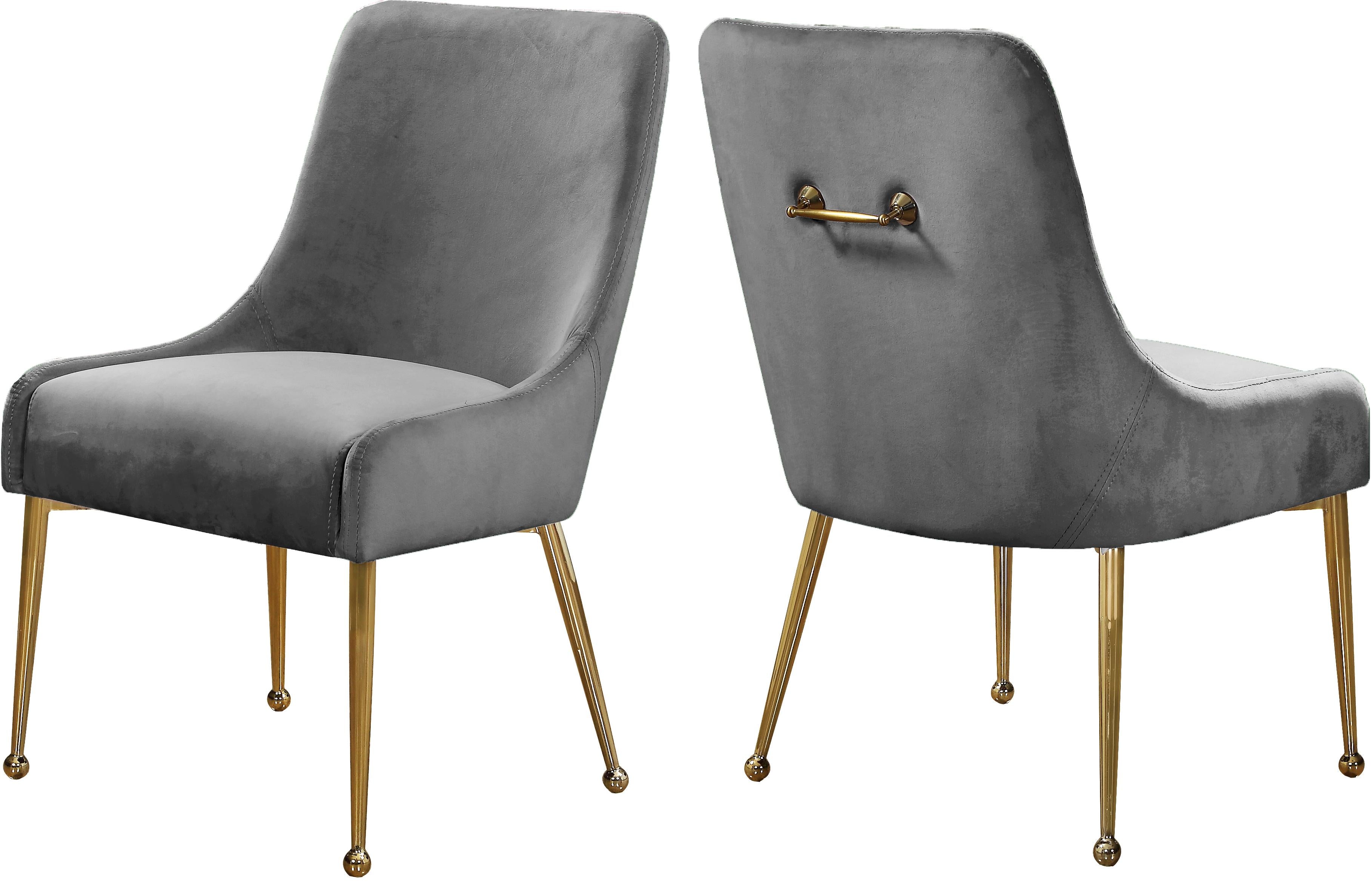 Owen Grey Velvet Dining Chair image