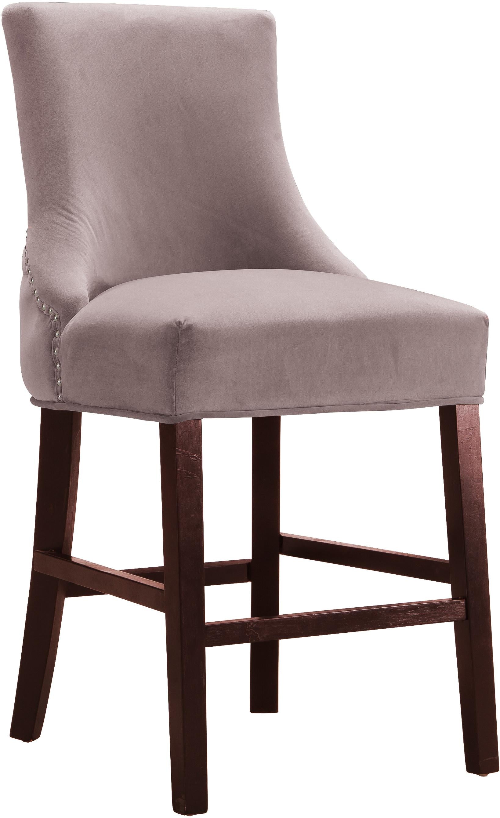 Hannah Pink Velvet Stool