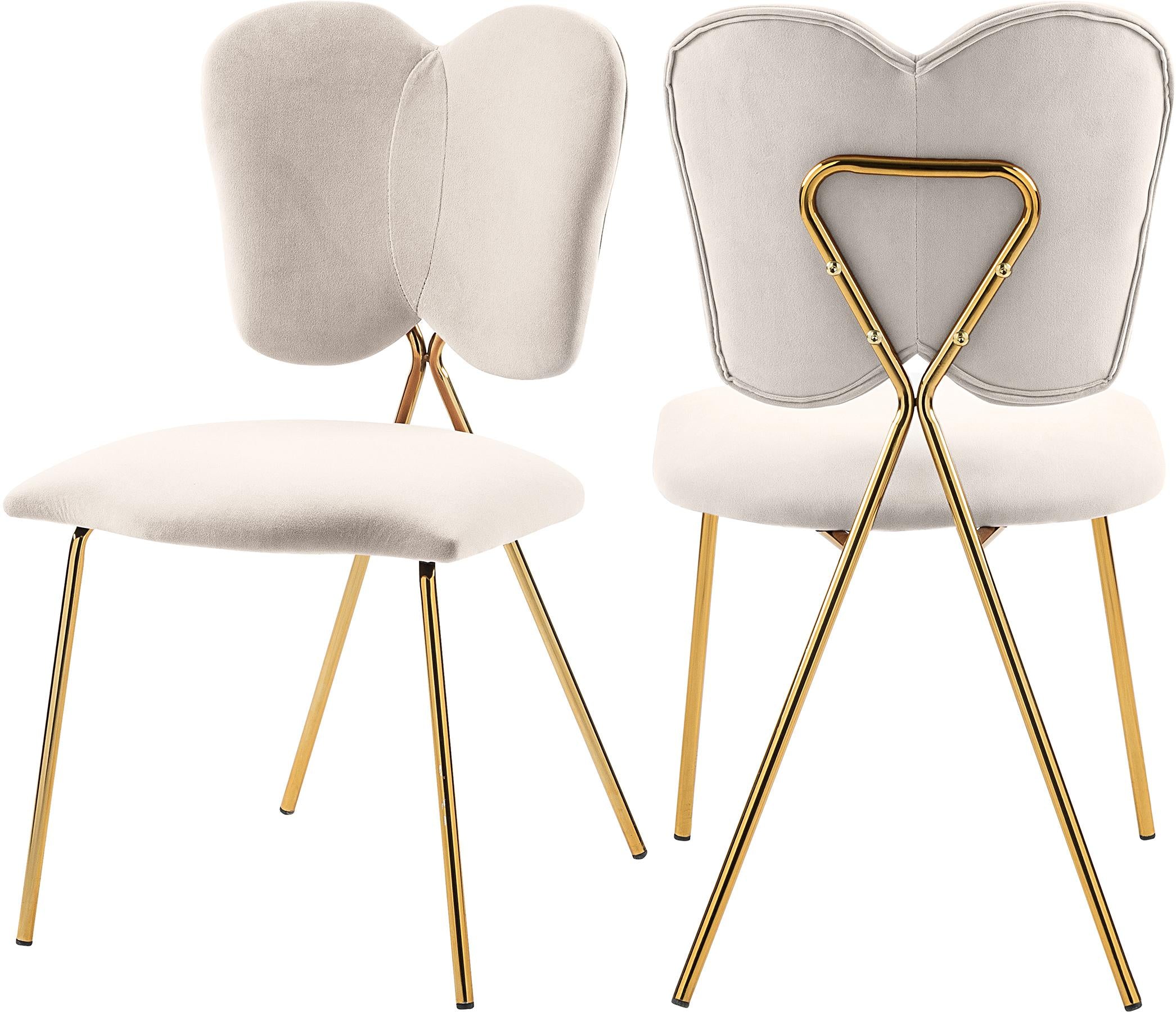 Angel Cream Velvet Dining Chair image